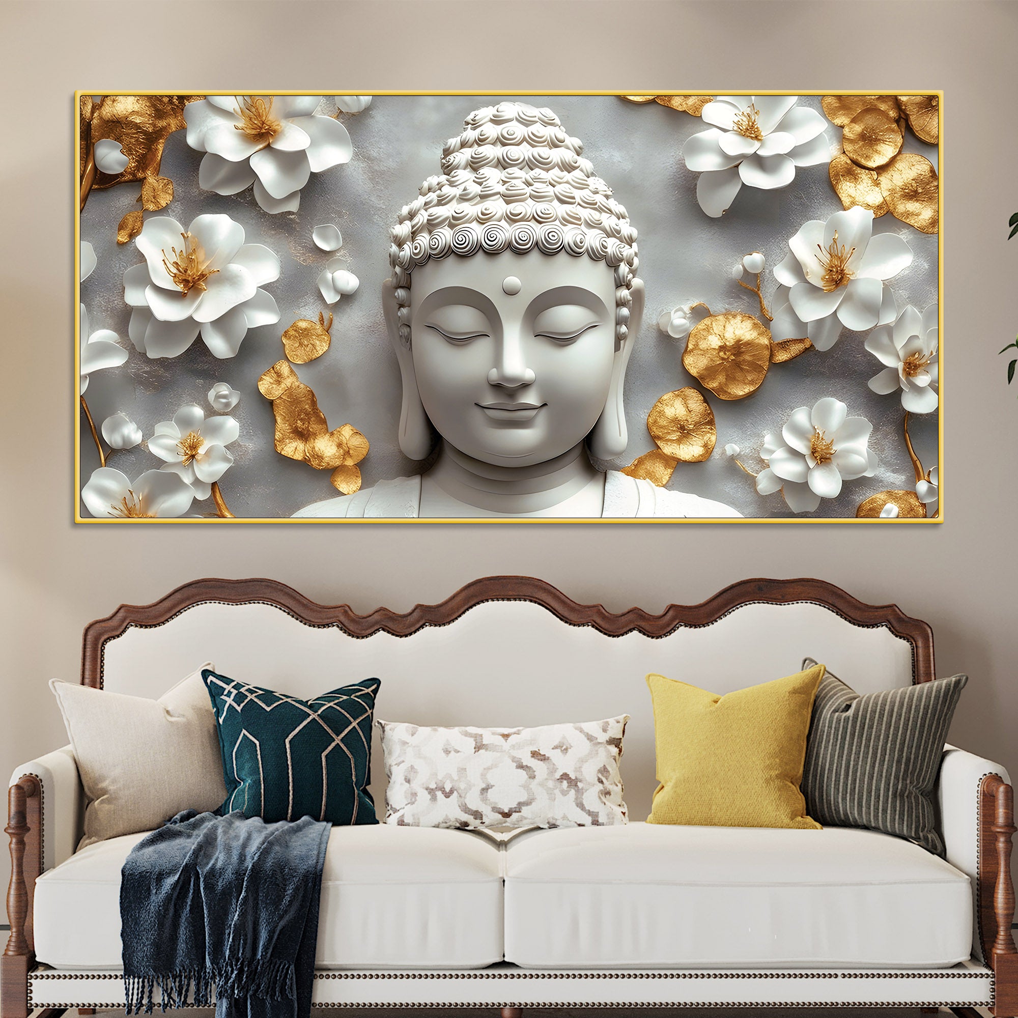 Buddha Zen Art Painting for Modern Decor