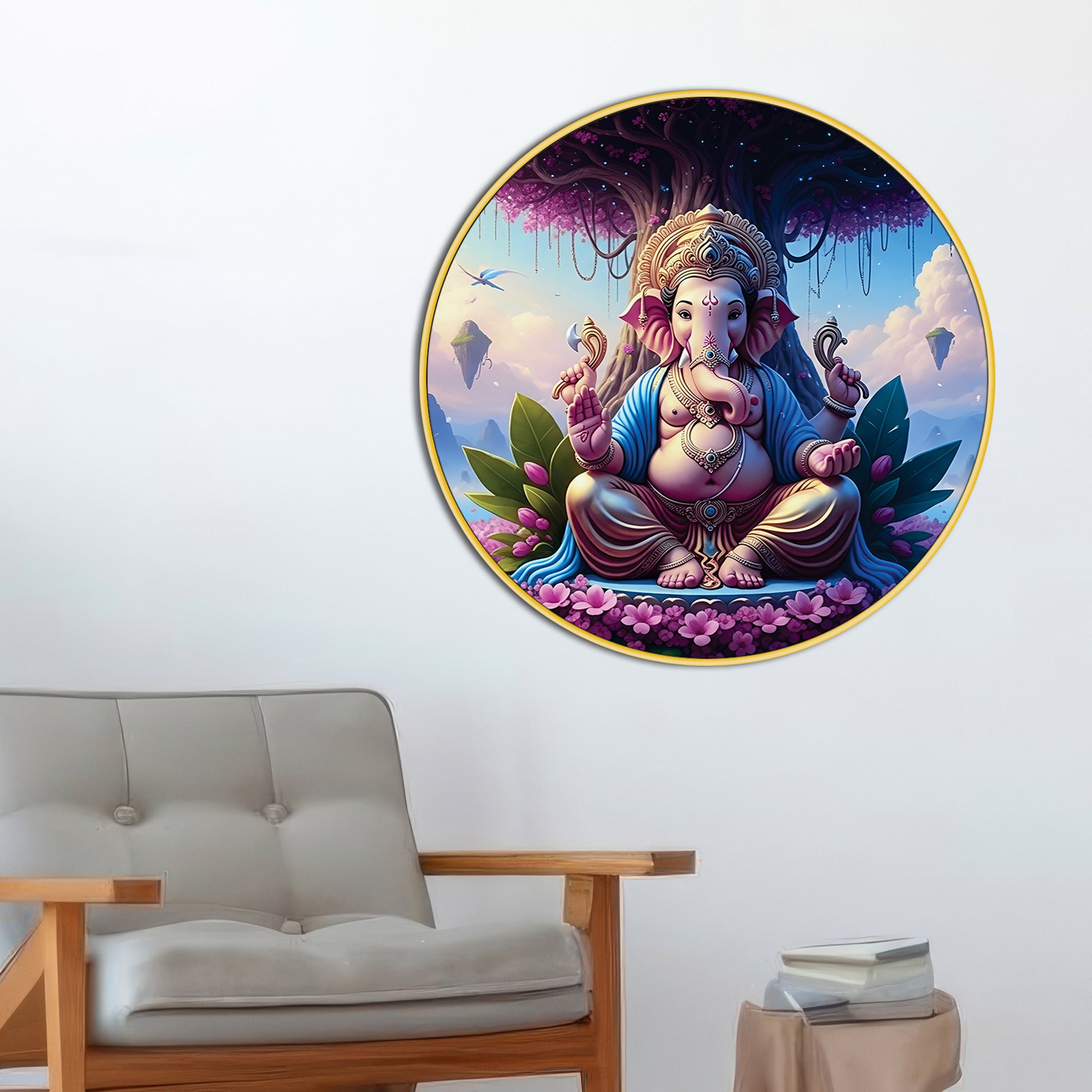 Calm Ganesh Ji Canvas Art Painting