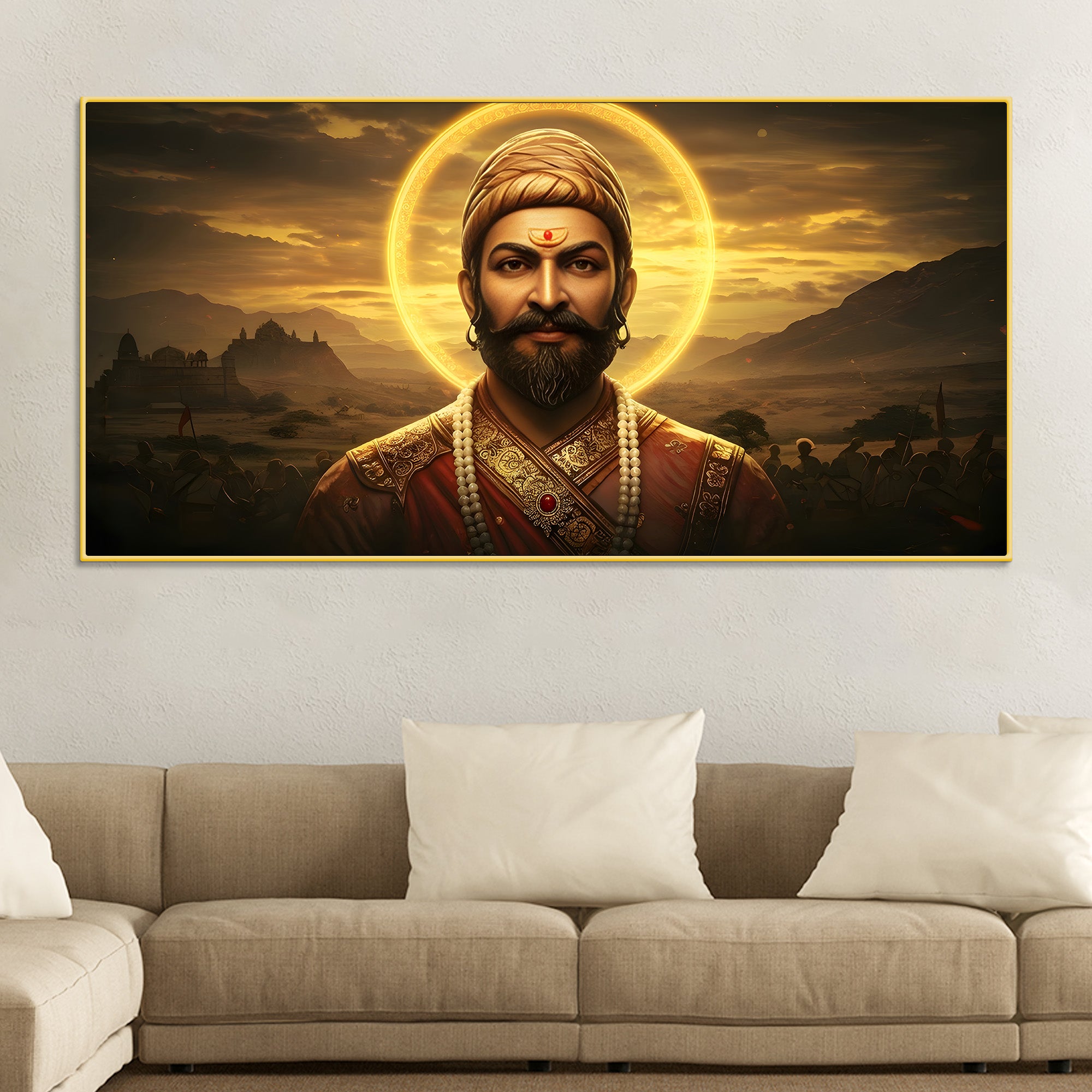 chhatrapati-shivaji-maharaj-luxury-wall-painting