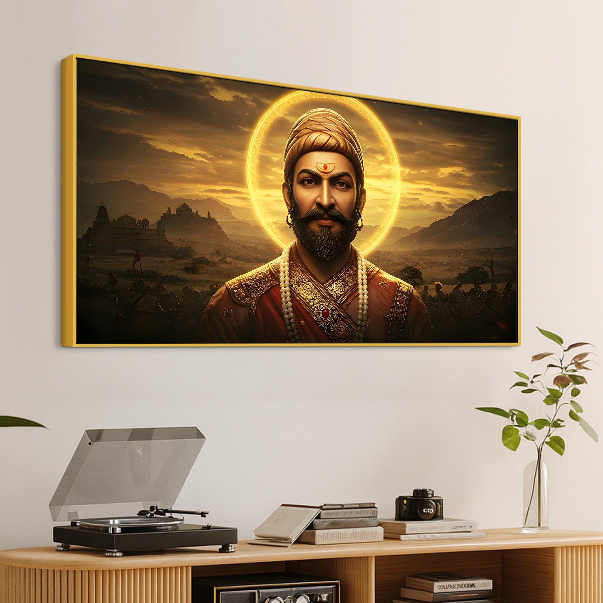 Chhatrapati Shivaji Maharaj Luxury Wall Painting