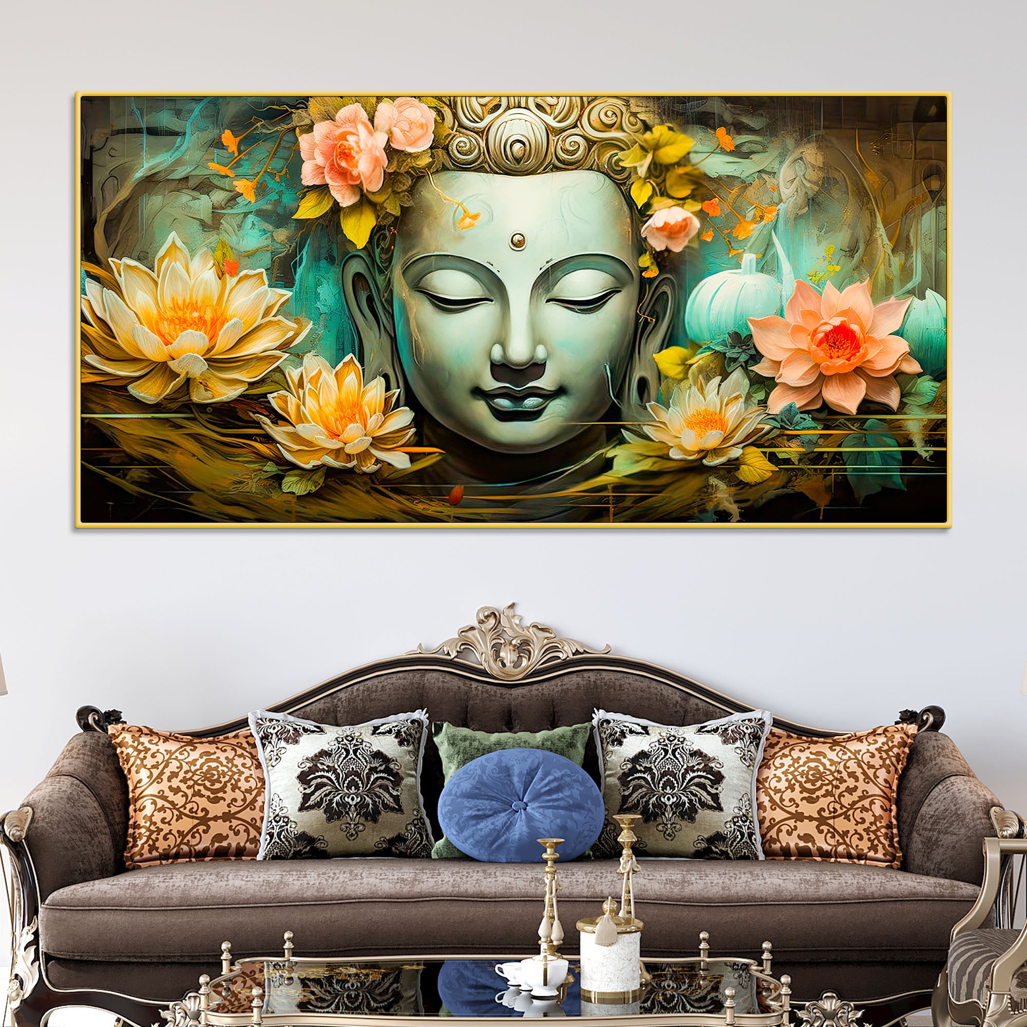 Classic Buddha Painting for Home Wall Décor