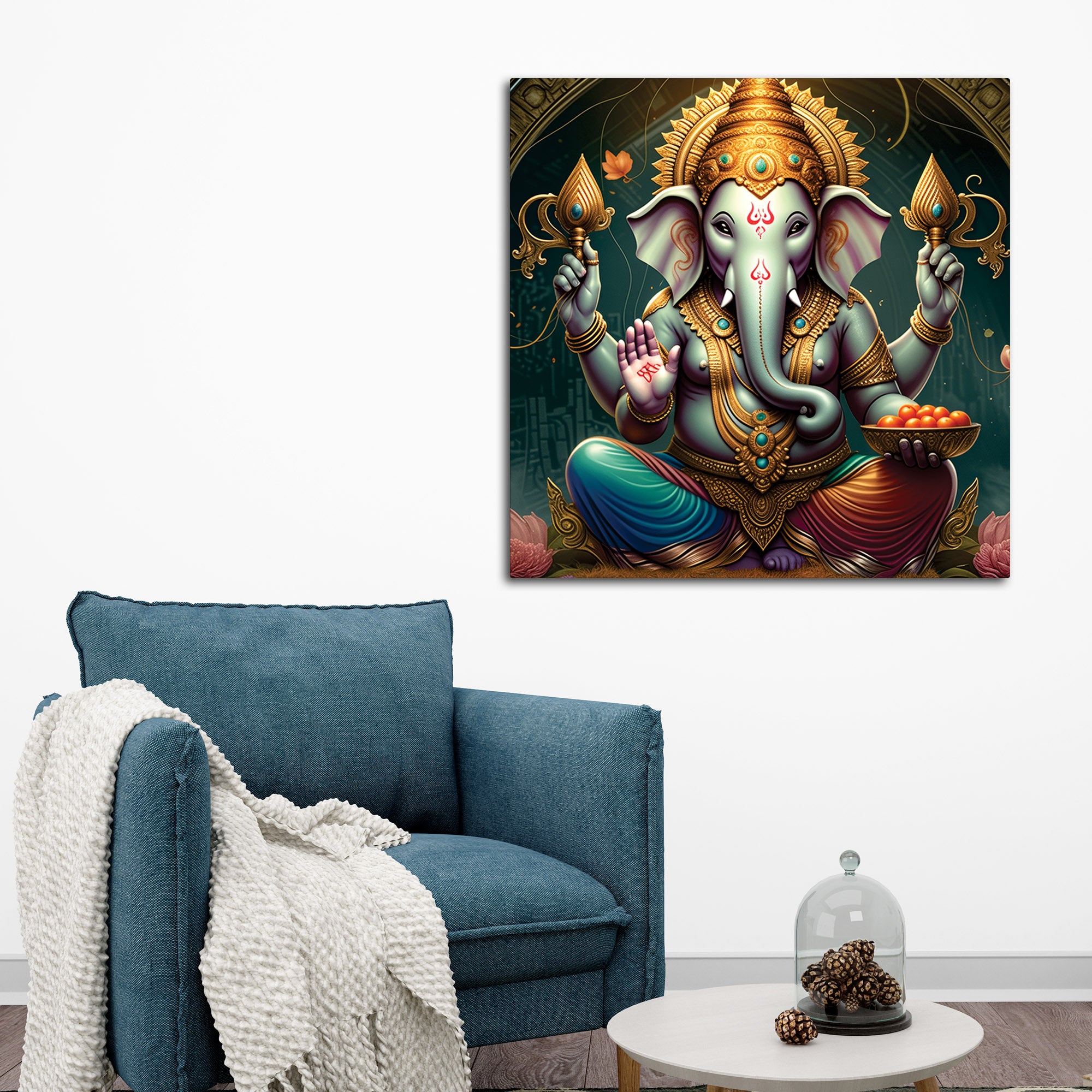 Classic Ganesha Wall Canvas Painting