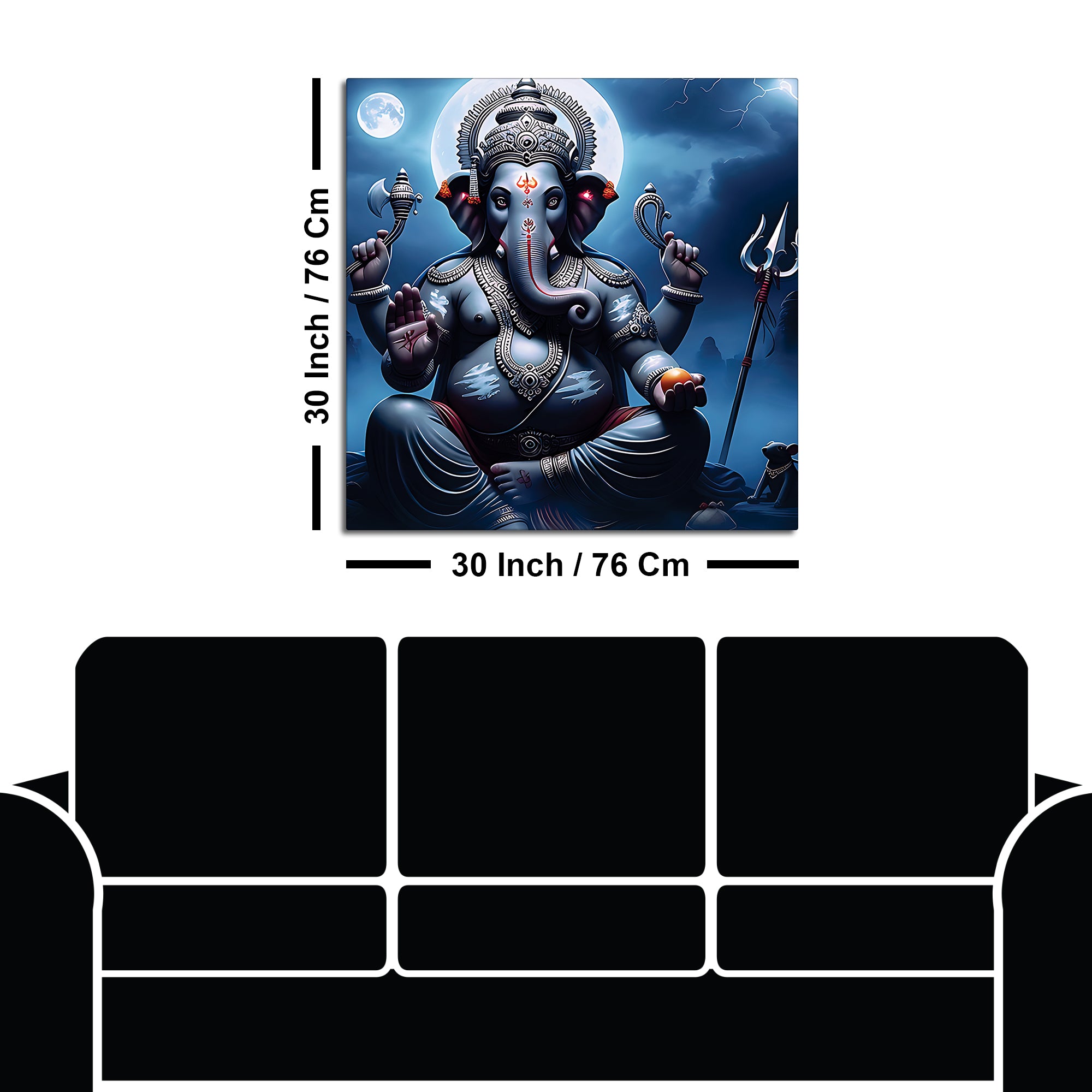 Classic Ganesha Wall Décor Painting