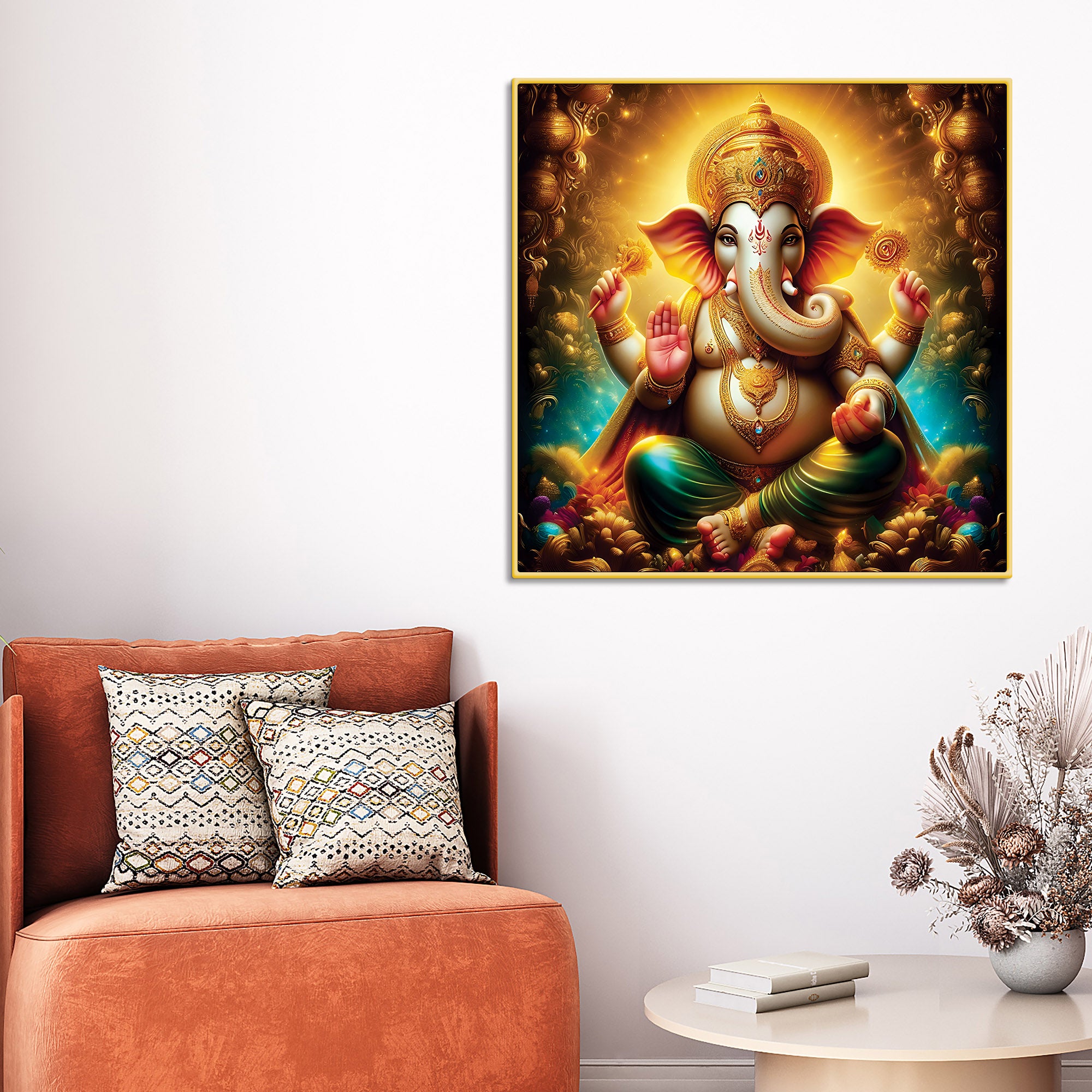 Classic Ganpati Bappa God Wall Painting