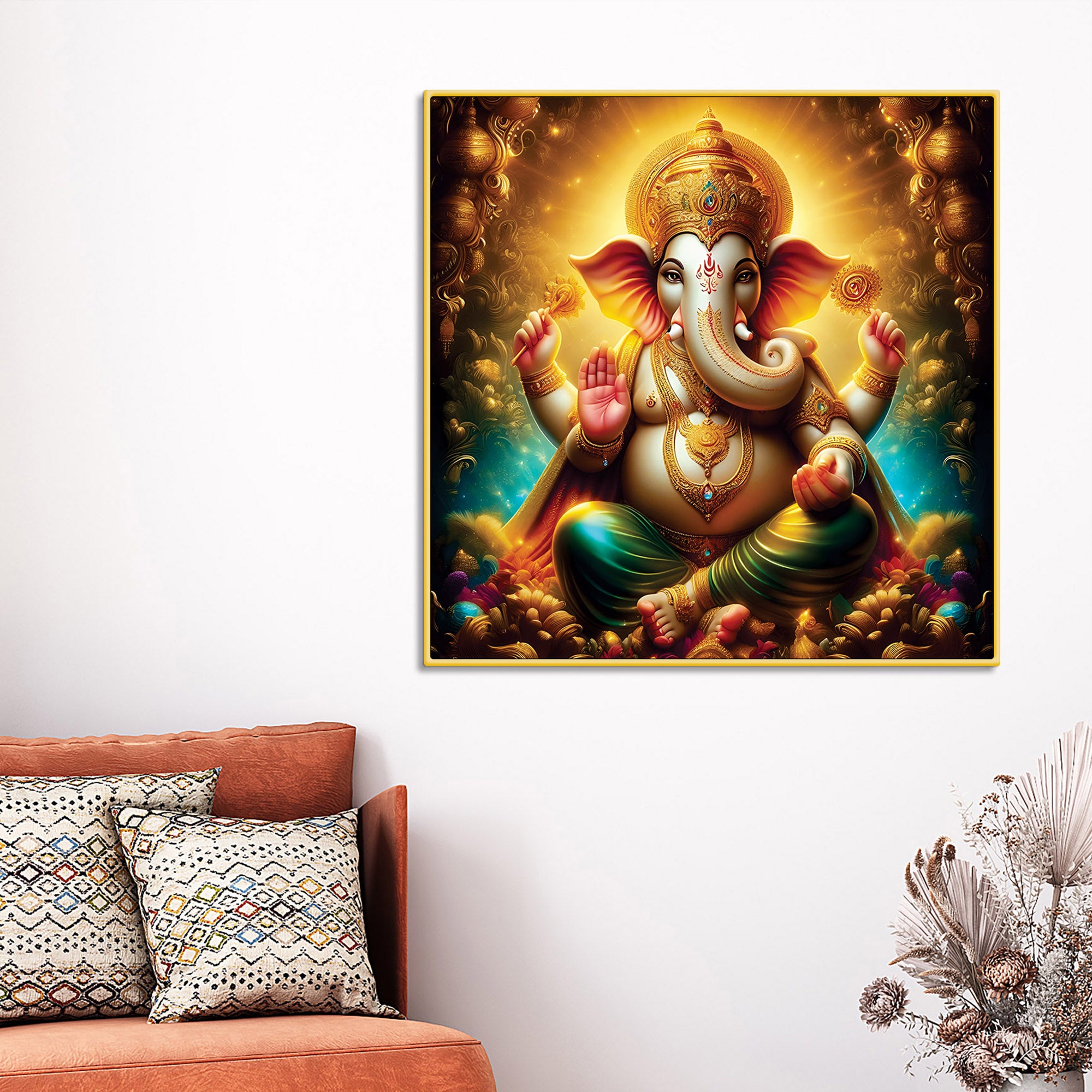 Classic Ganpati Bappa God Wall Painting