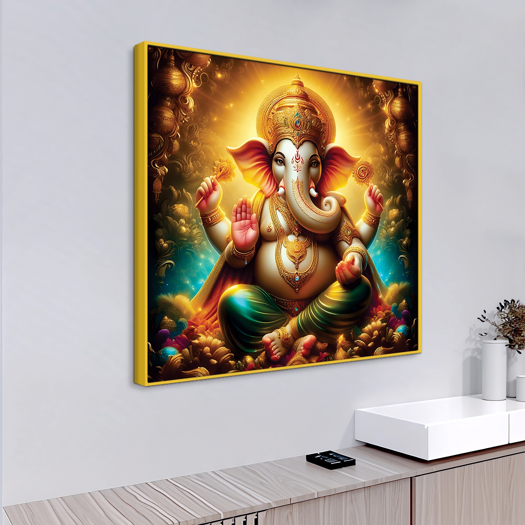 Classic Ganpati Bappa God Wall Painting