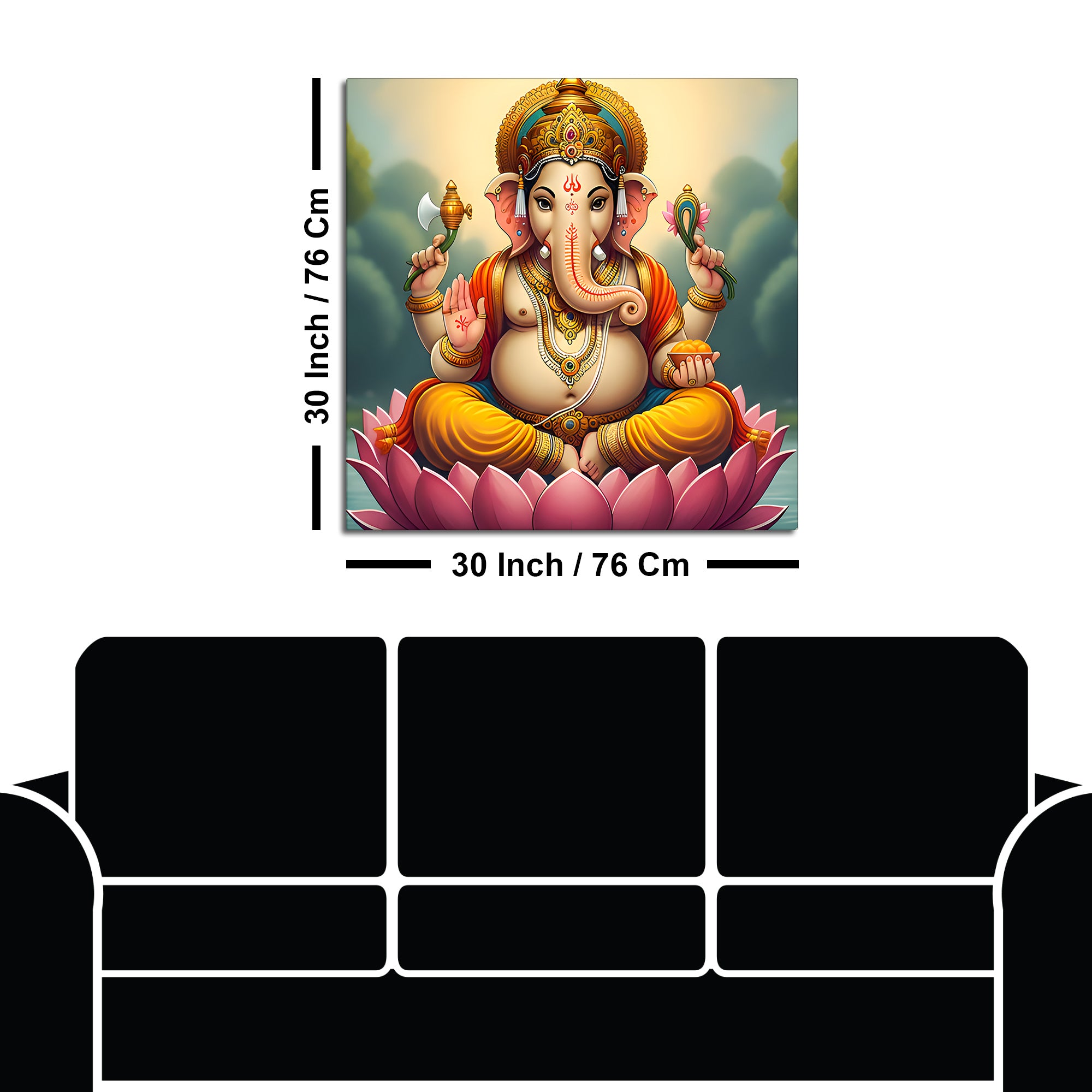 Classic Ganpati Bappa Wall Painting