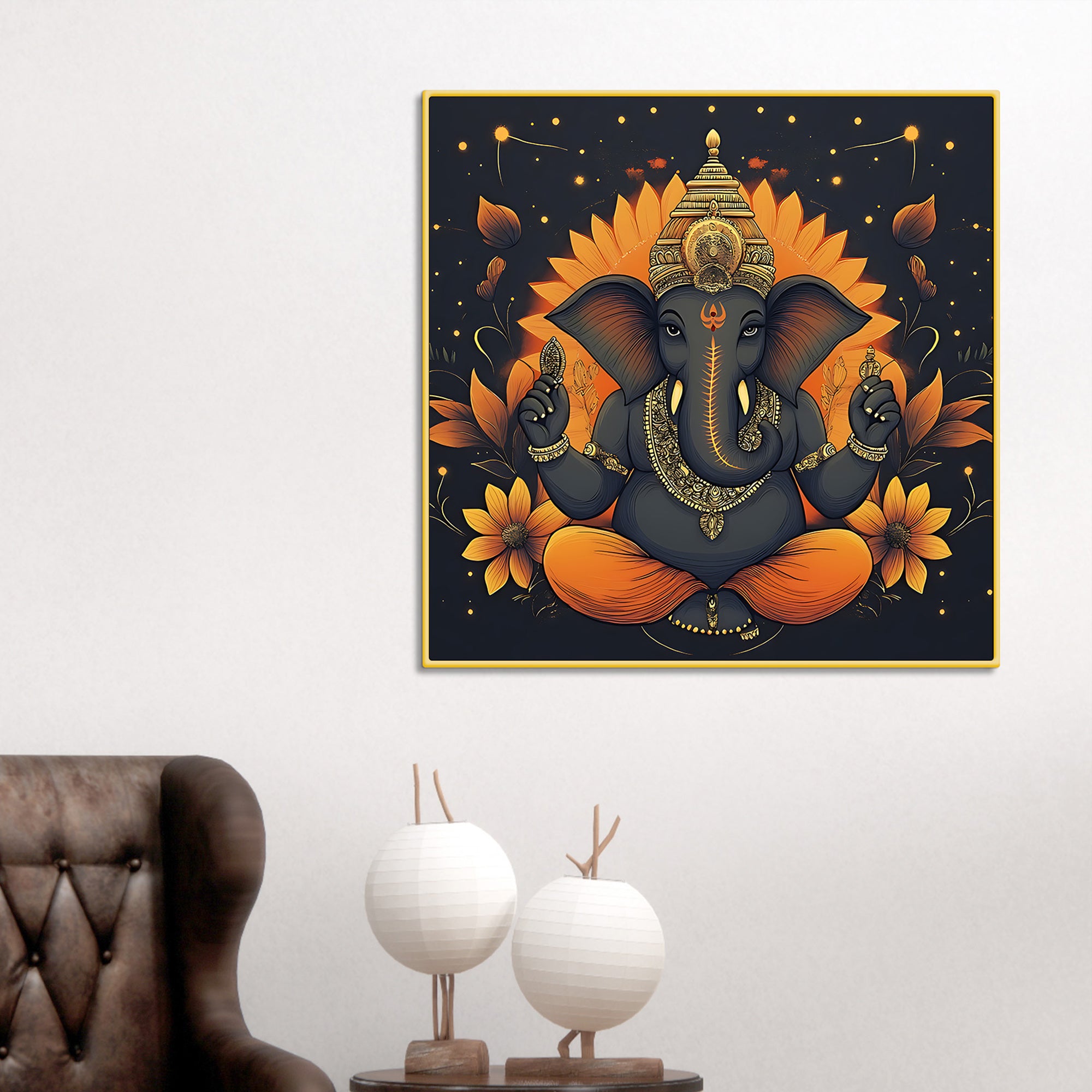 Classic Ganpati Painting Home & Office Décor