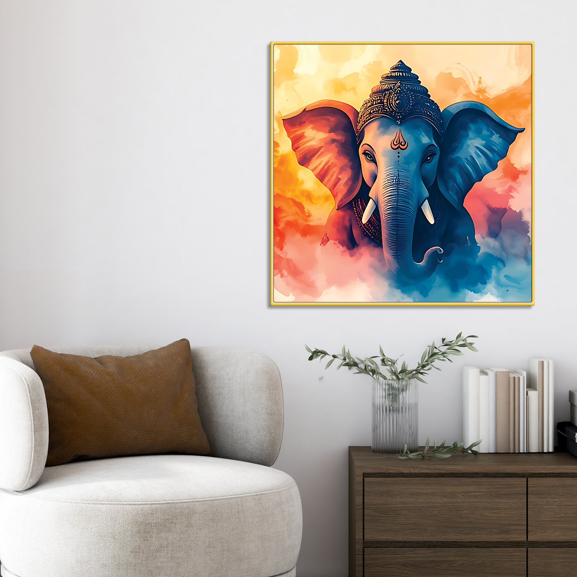 Classic Ganpati Wall Décor Painting