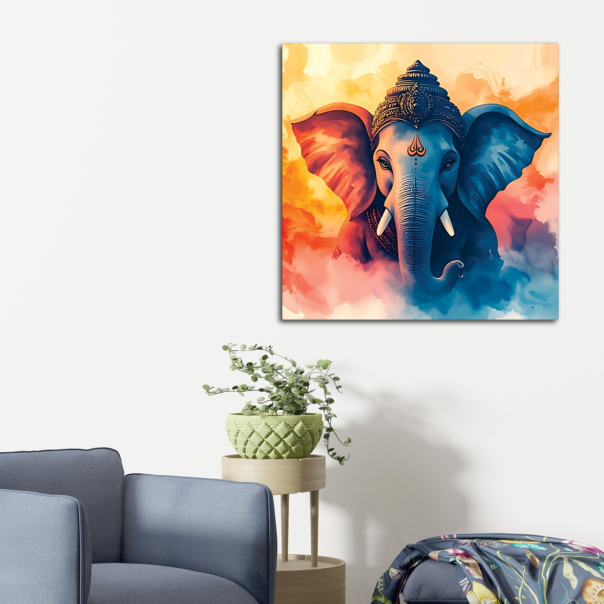 Classic Ganpati Wall Décor Painting