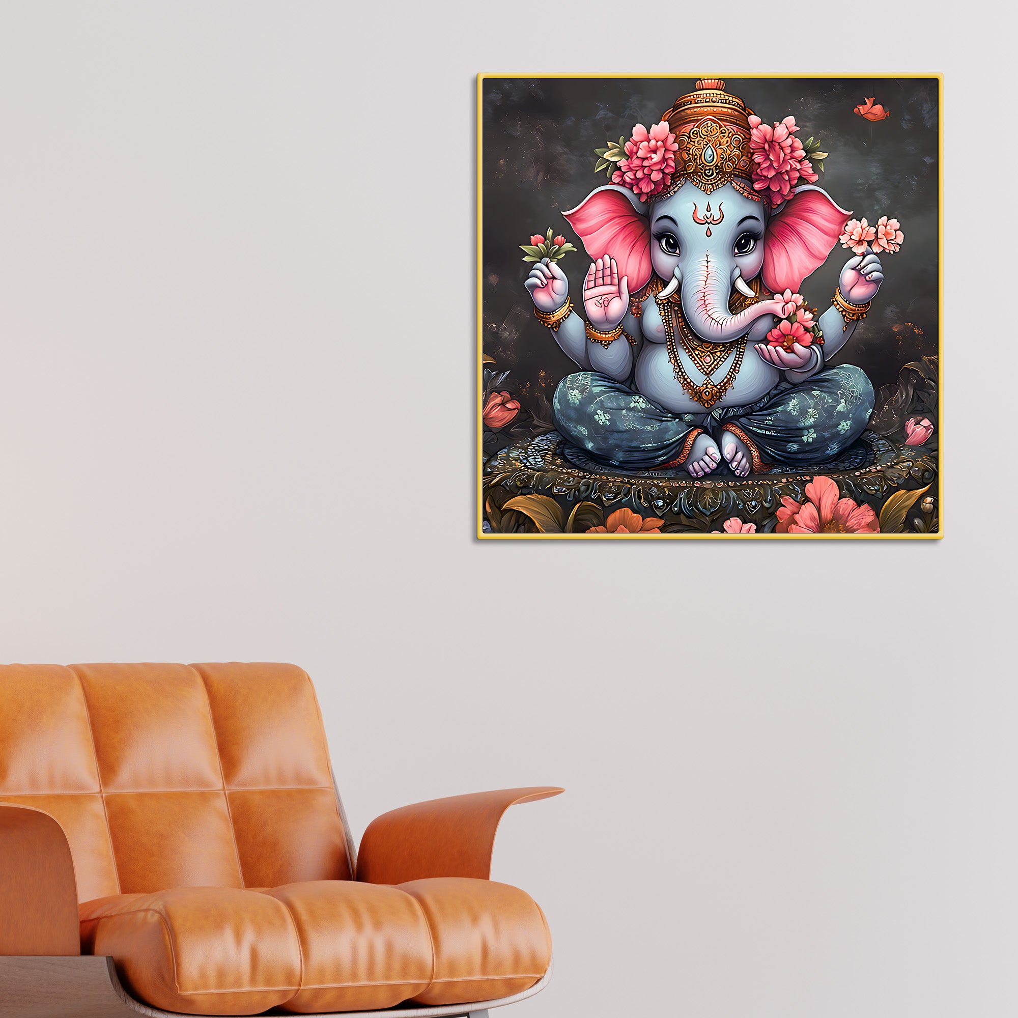 classic-hindu-god-ganpati-wall-painting