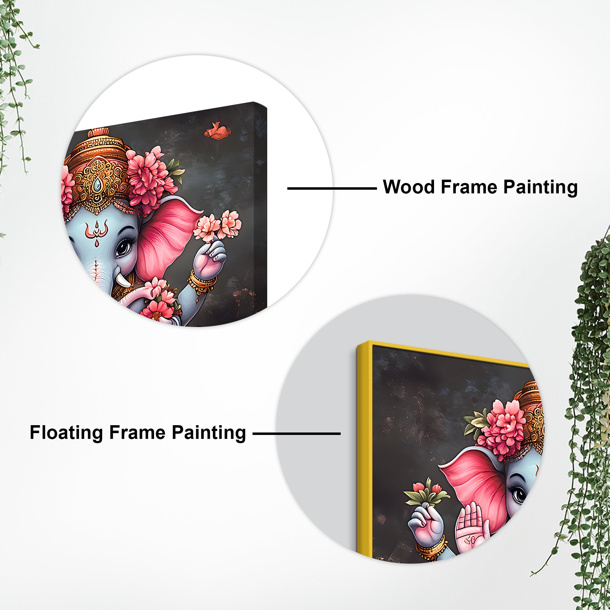 Classic Hindu God Ganpati Wall Painting