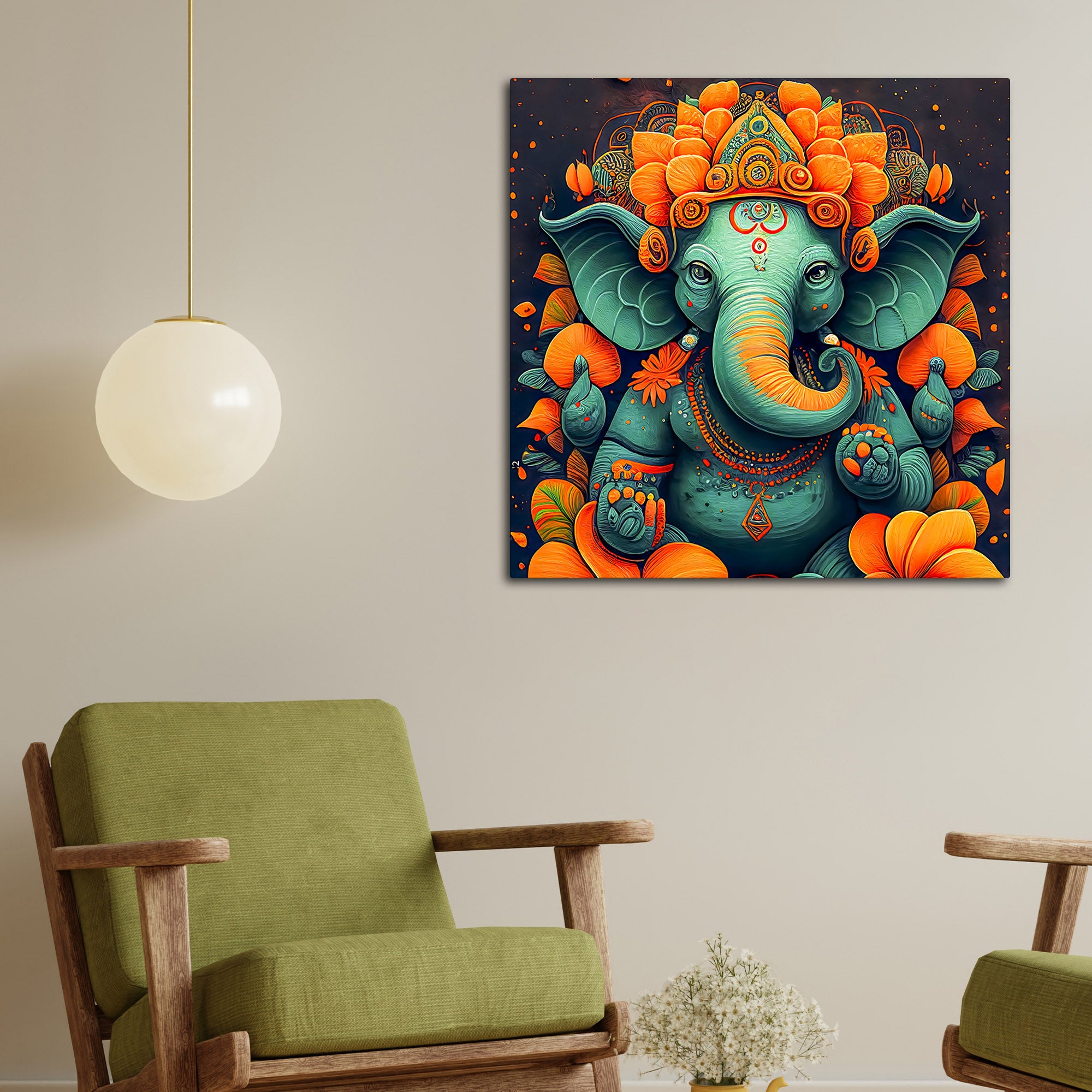 Classic Lord Ganesh Ji Painting