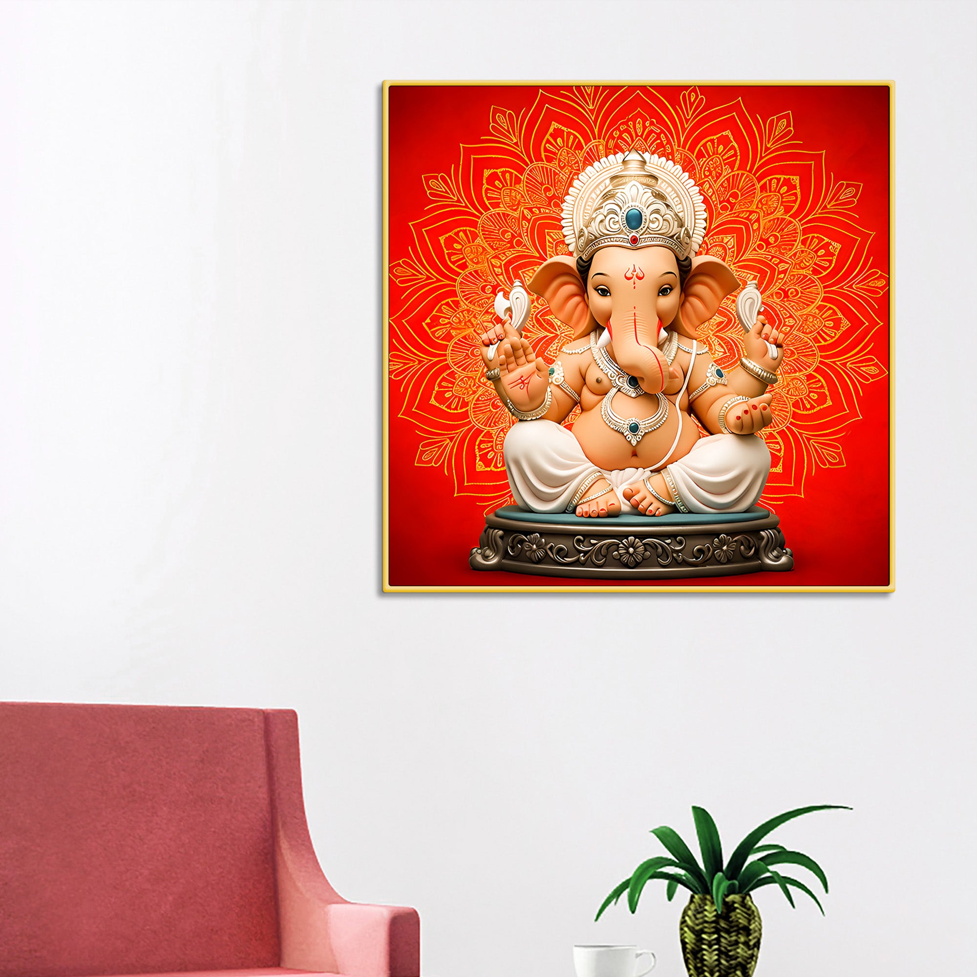 classic-lord-ganpati-bappa-wall-painting