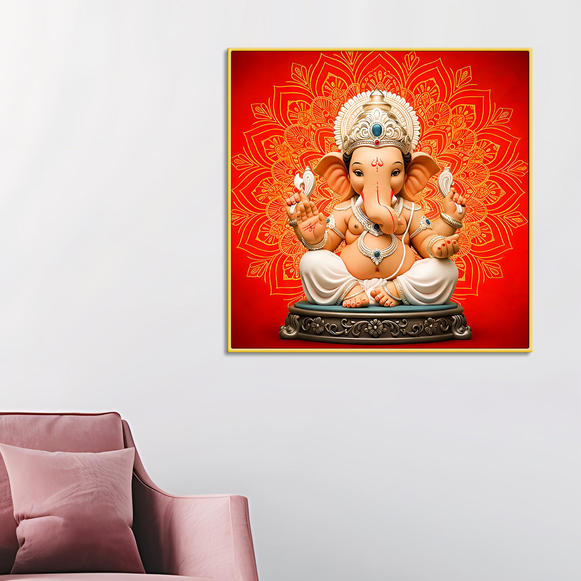 Classic Lord Ganpati Bappa Wall Painting