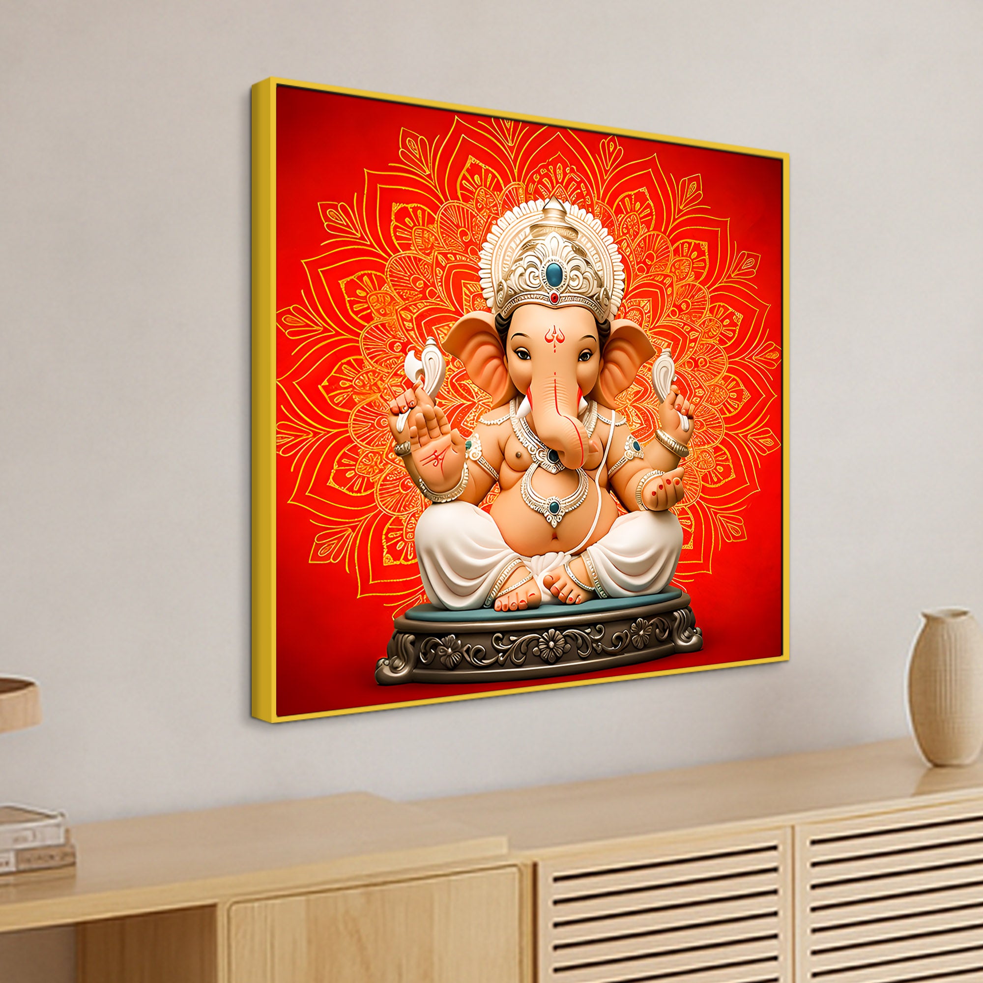 Classic Lord Ganpati Bappa Wall Painting
