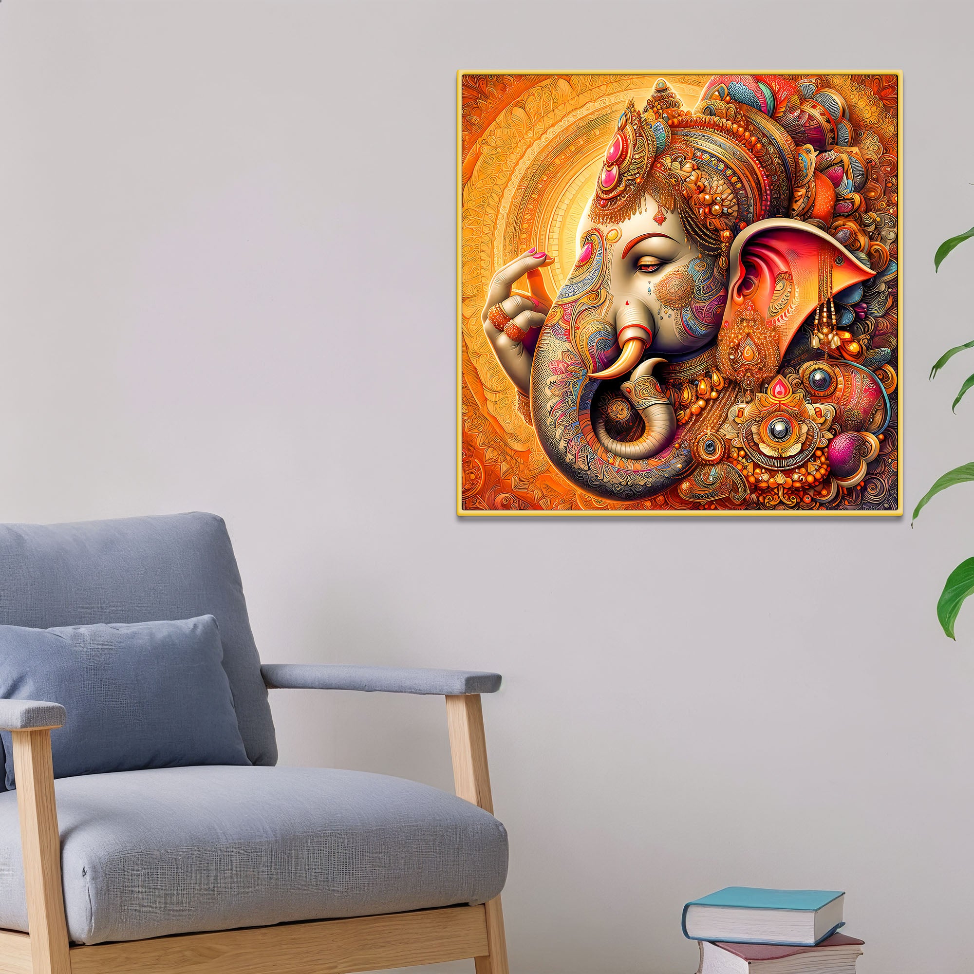 Classic Lord Ganpati Wall Painting