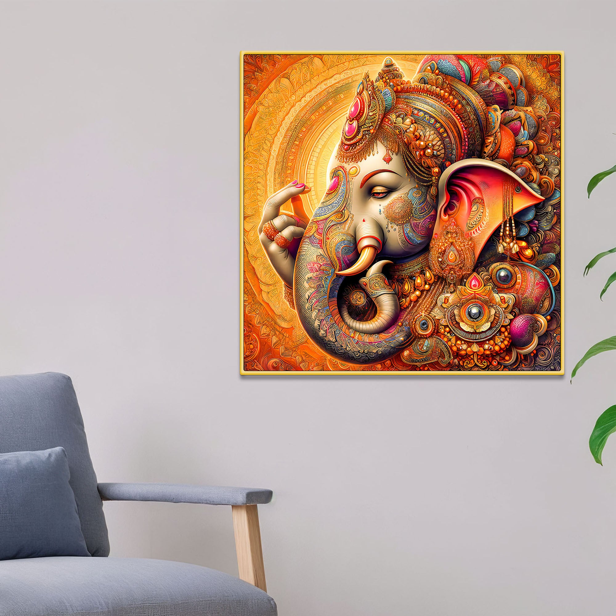 Classic Lord Ganpati Wall Painting