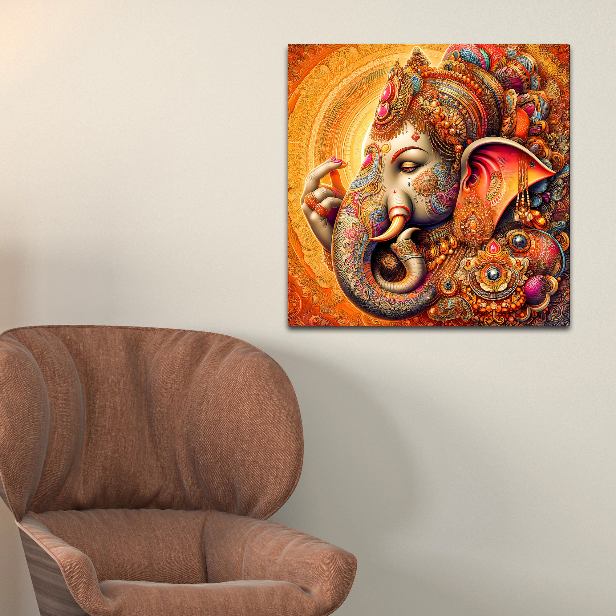 Classic Lord Ganpati Wall Painting