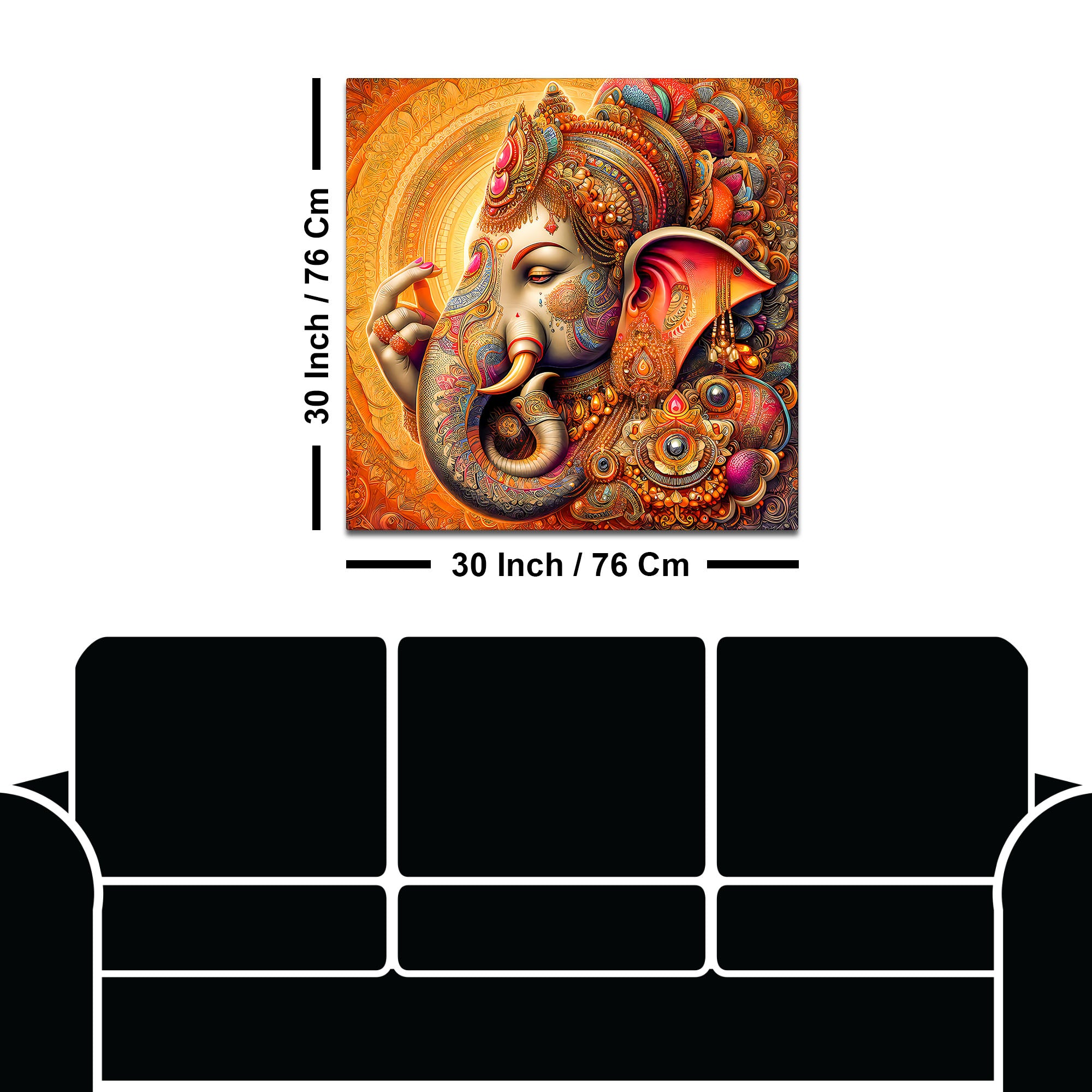 Classic Lord Ganpati Wall Painting