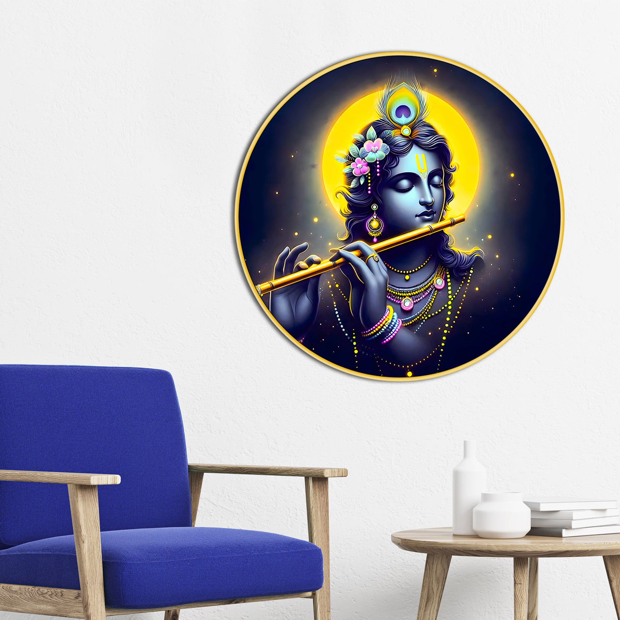 classic-lord-krishna-round-painting