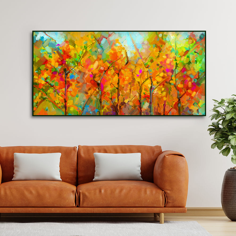Colorful Abstract Art of Trees Canvas Wall Painting
