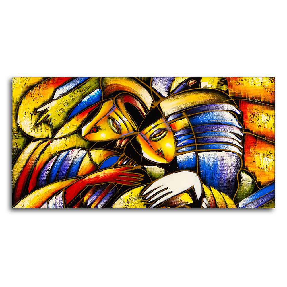 Colorful Abstract Face Premium Wall Painting