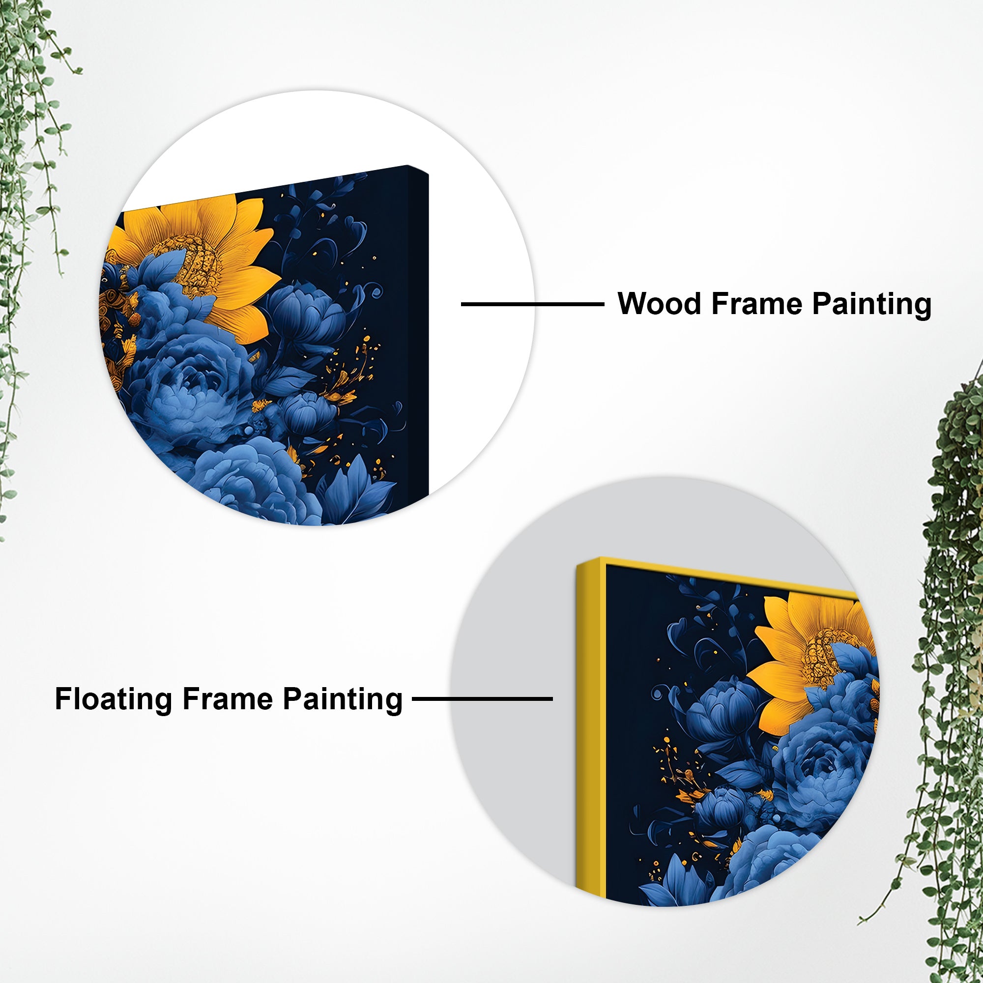 Colorful Buddha Floral Painting – Meditation Wall Art