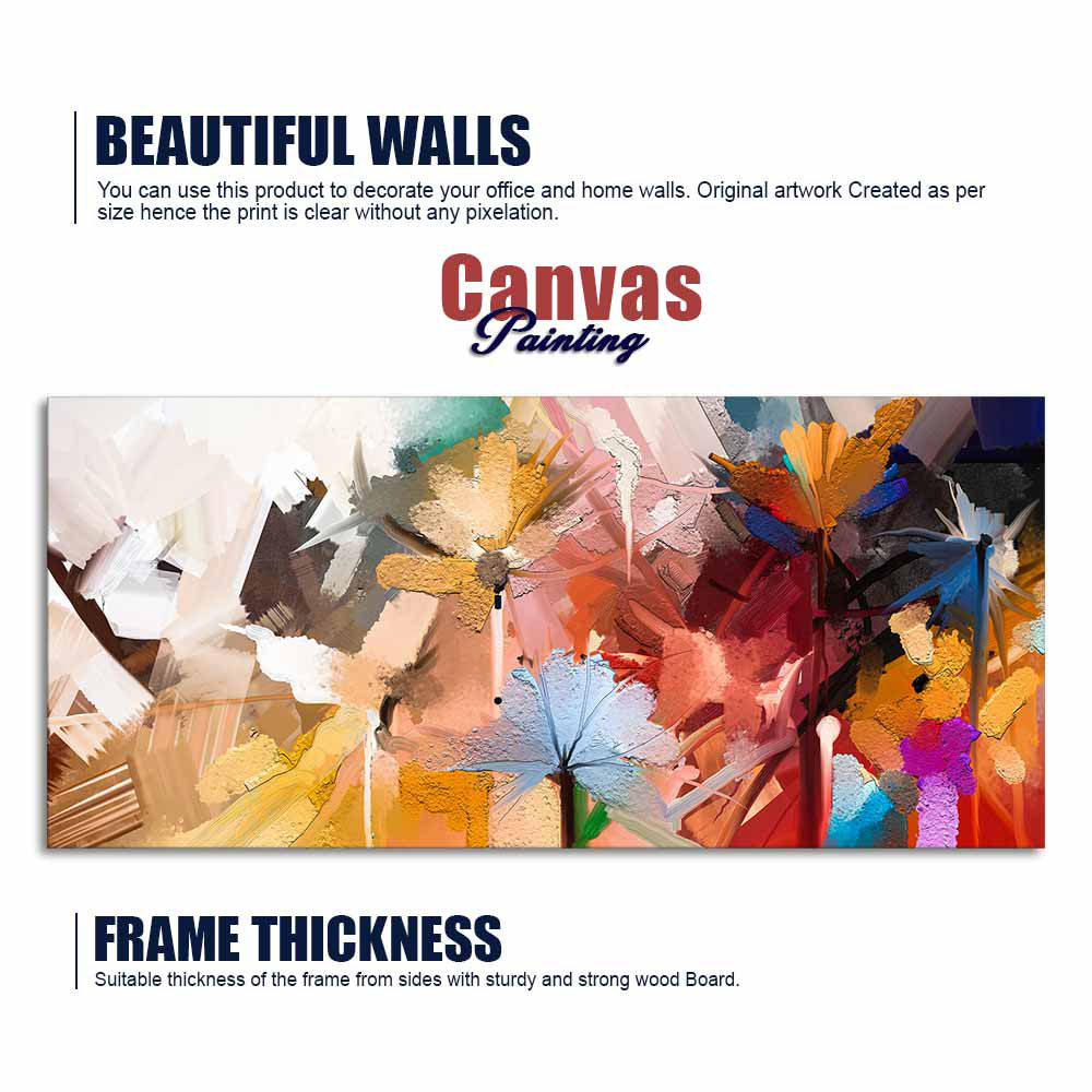 Large flower wall painting