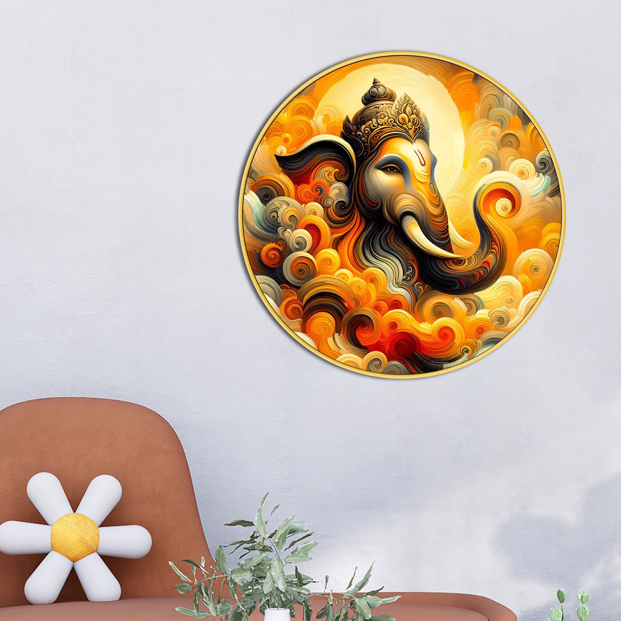 Colorful Ganesha Painting