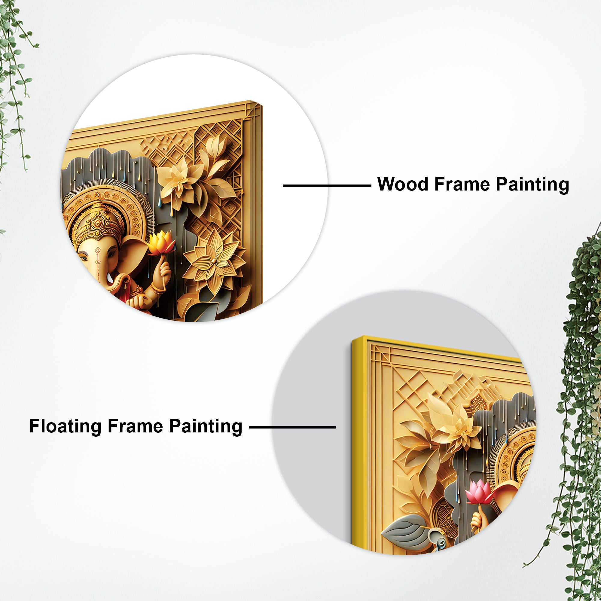 Colorful Ganpati Bappa Canvas Painting