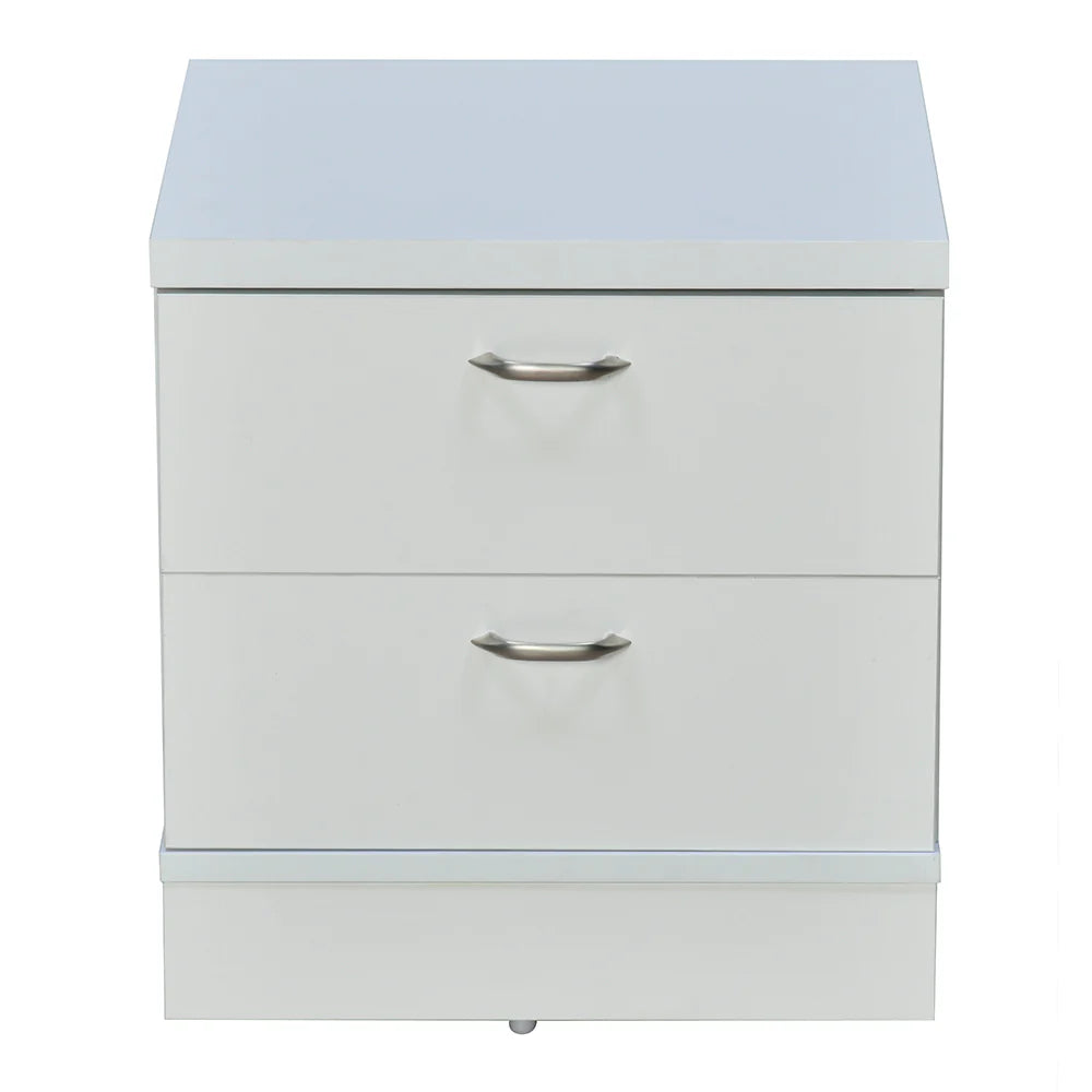 Compact Bedside Table with Two Drawers