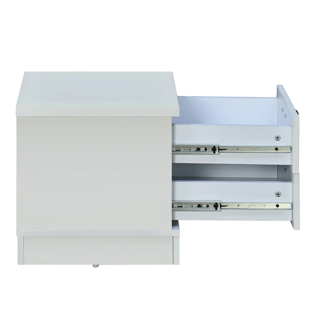 Compact Bedside Table with Two Drawers