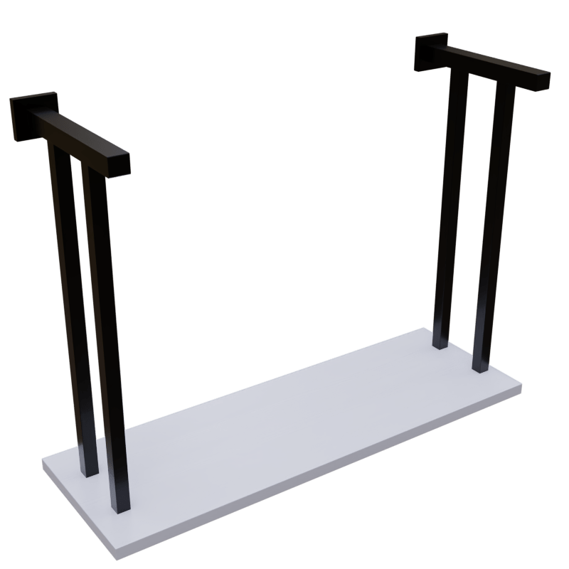 Compact Wooden Wall Mounted Desk for Laptop Books & Decor