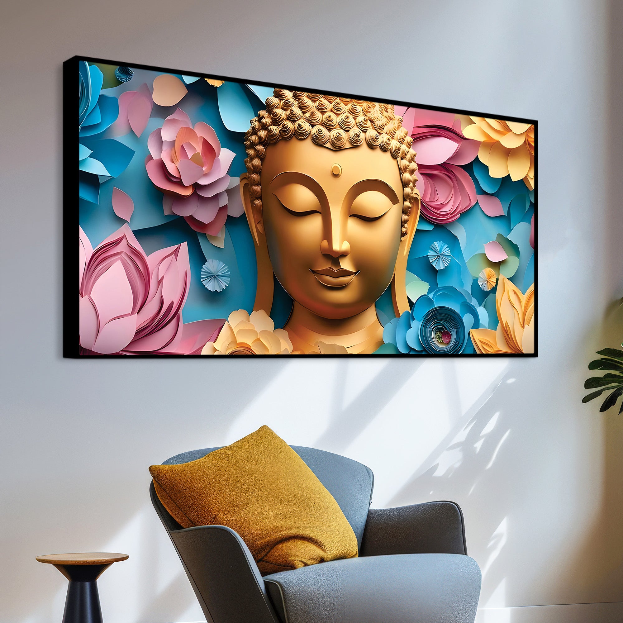 Contemporary Buddha Painting for Wall Styling