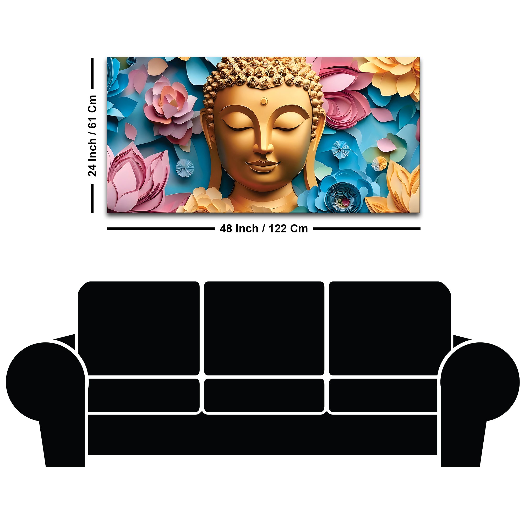 Contemporary Buddha Painting for Wall Styling