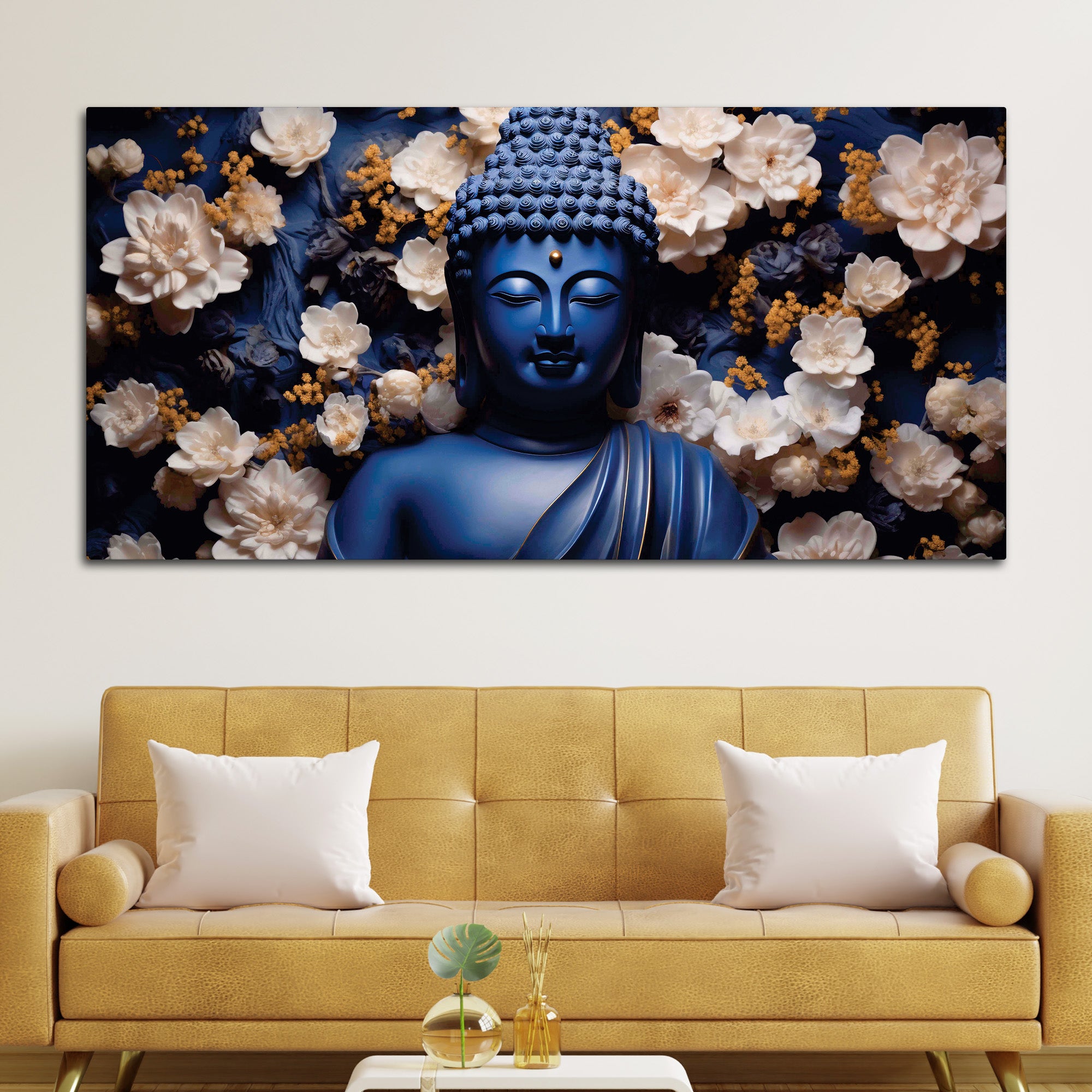 Contemporary Buddha Wall Painting for Home Decor