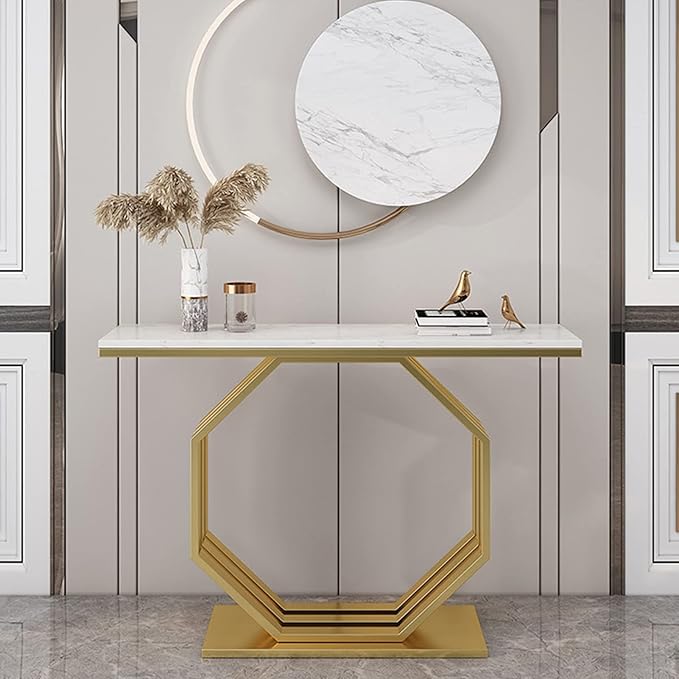 Contemporary Console Table with Bold Geometric Design