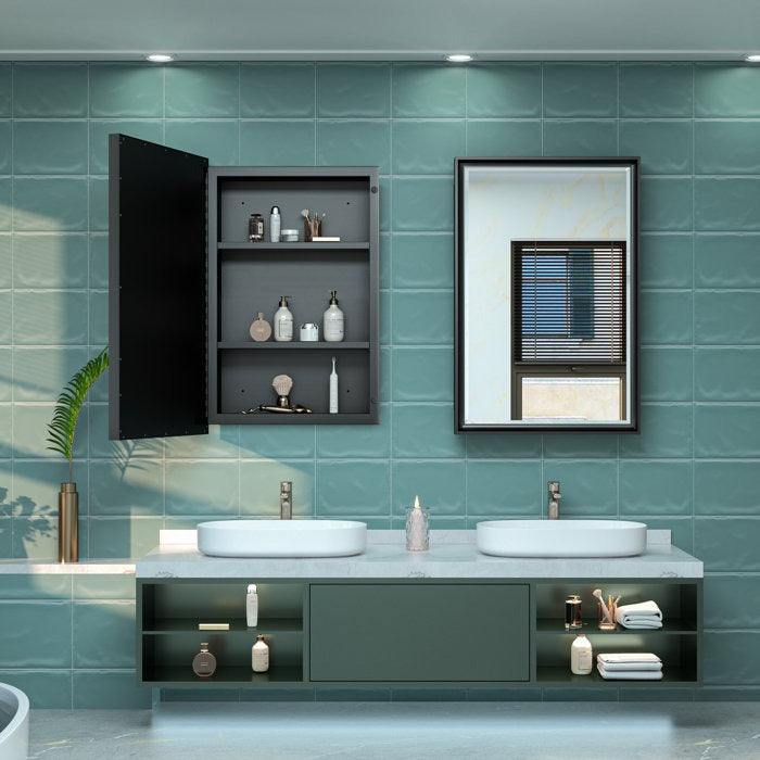 Cyrille Modern Recessed or Surface Mount Mirror Cabinet