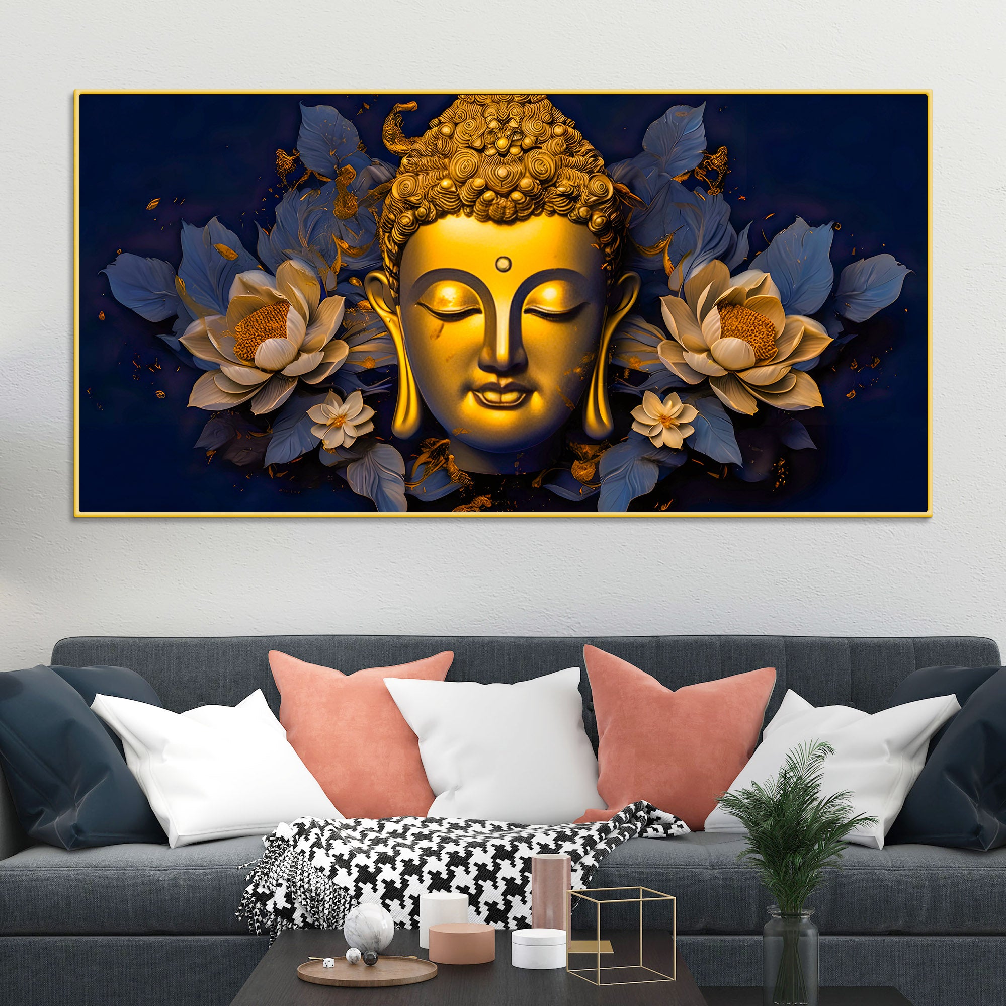 decorative-buddha-canvas-painting-for-modern-home-decor