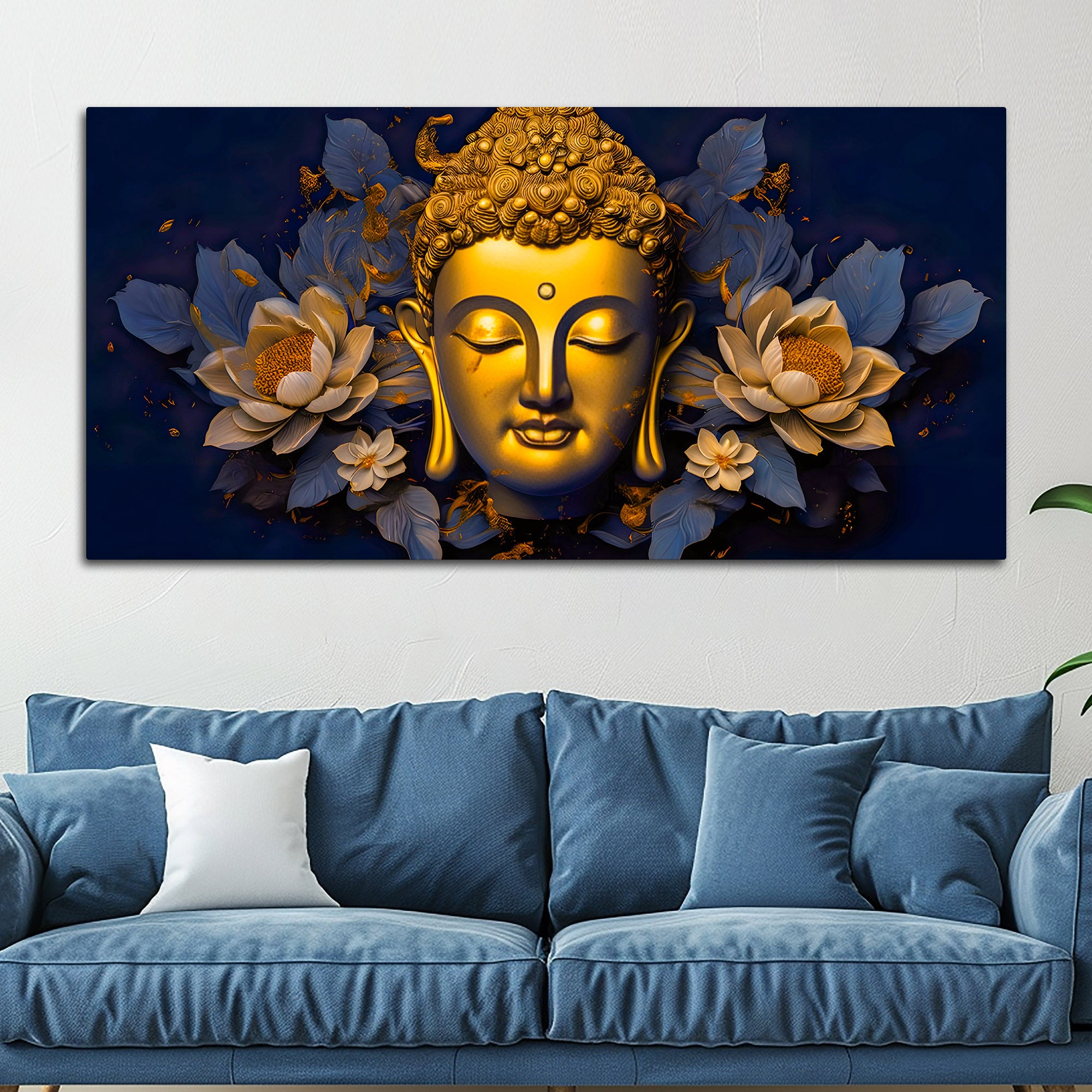 Decorative Buddha Canvas Painting for Modern Home Décor