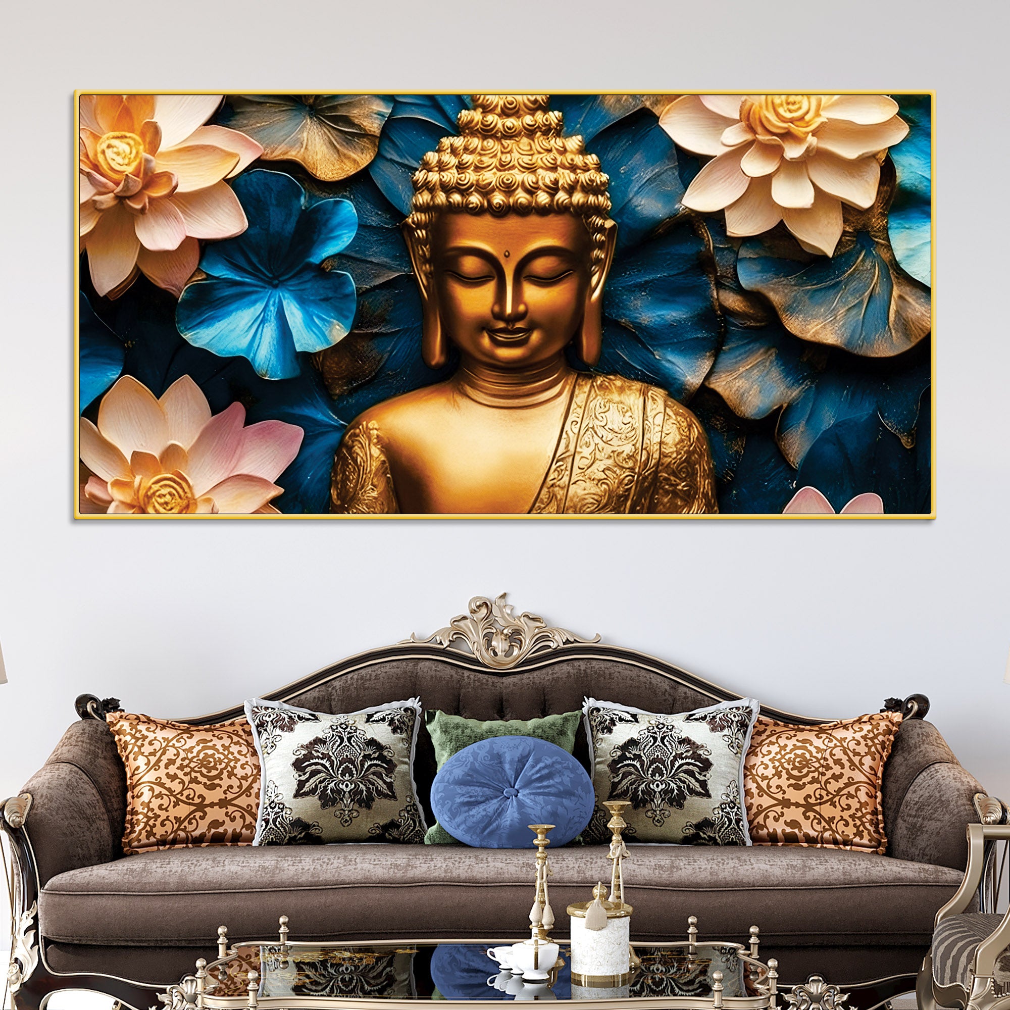 Decorative Buddha Canvas Painting for Walls