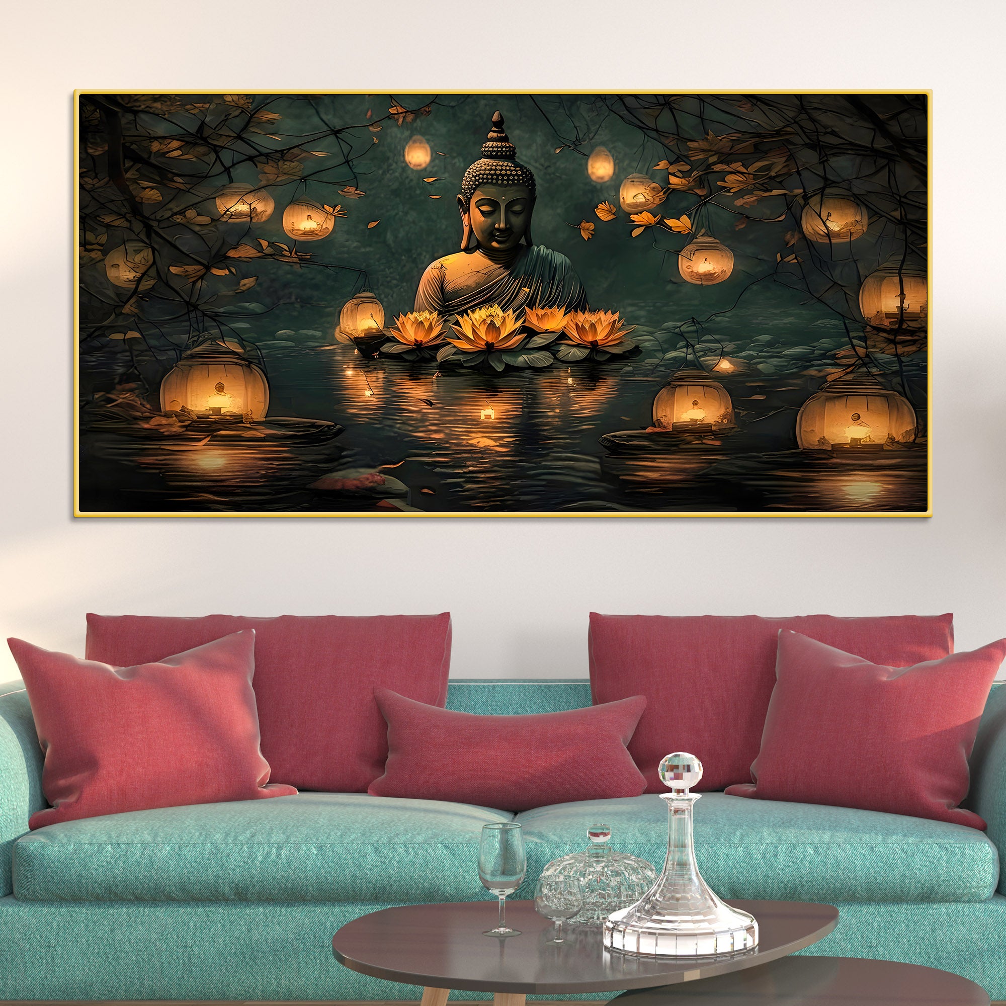 Decorative Buddha Canvas Wall Painting