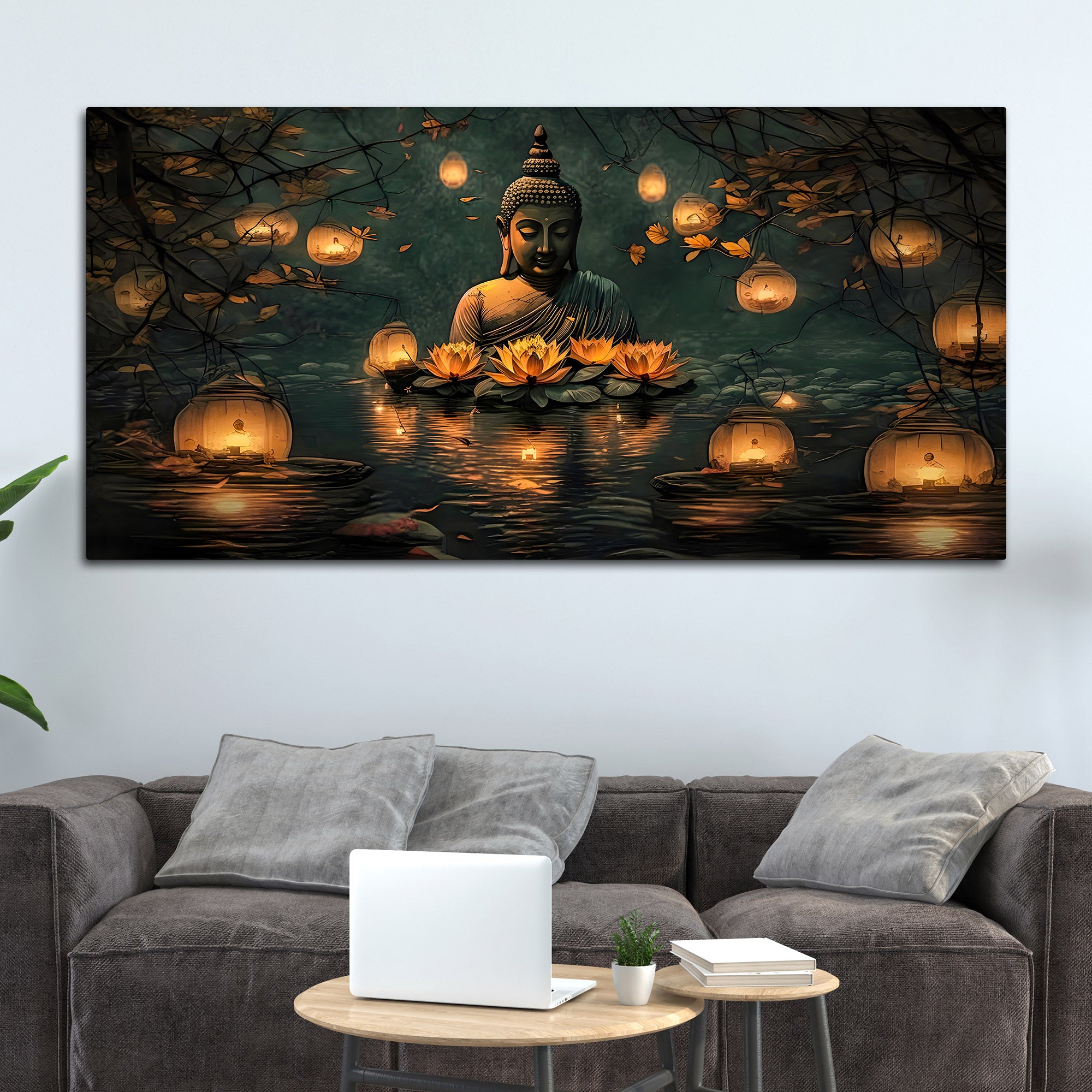 Decorative Buddha Canvas Wall Painting