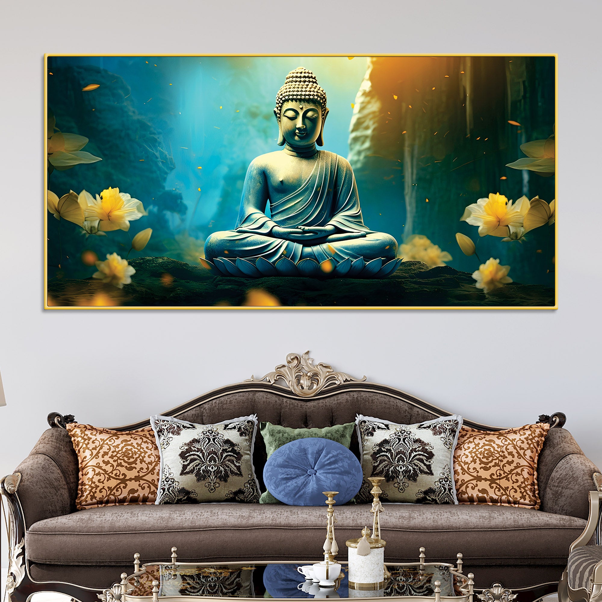 decorative-buddha-painting-for-bedroom-living-room