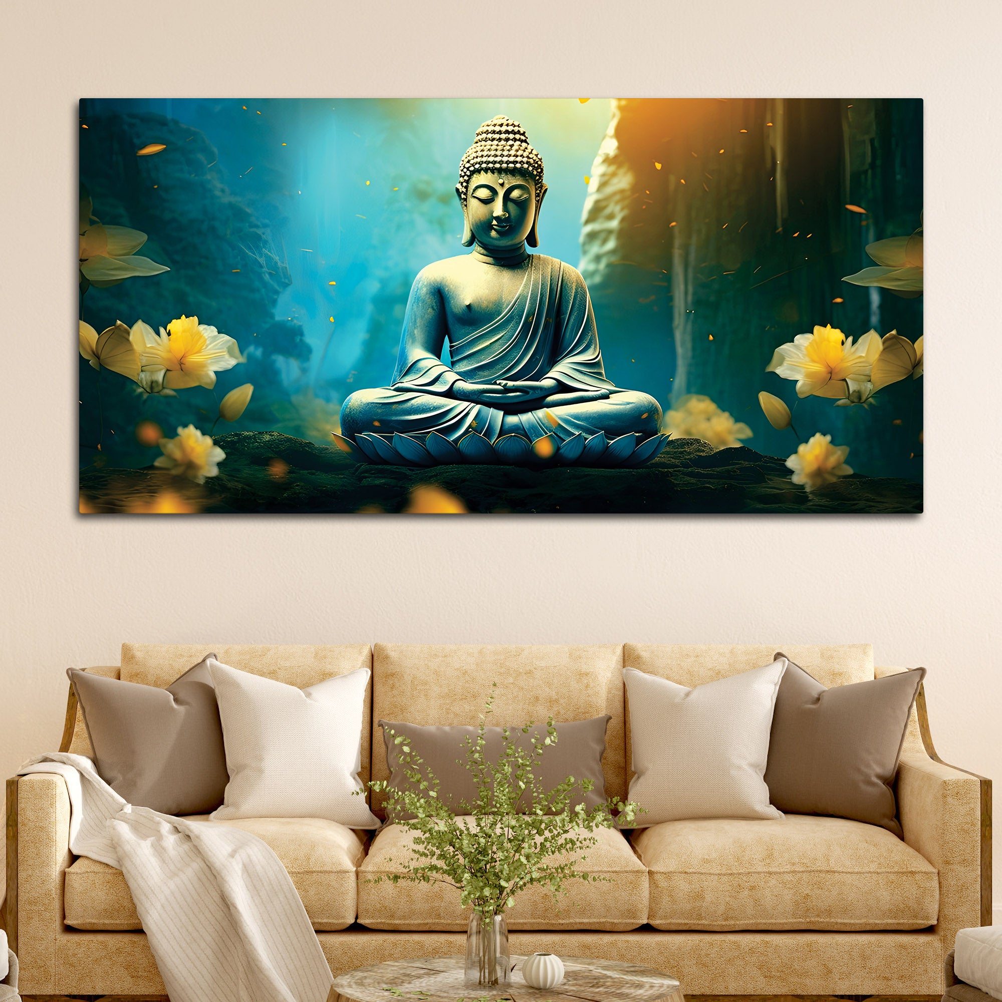 Decorative Buddha Painting for Bedroom & Living Room