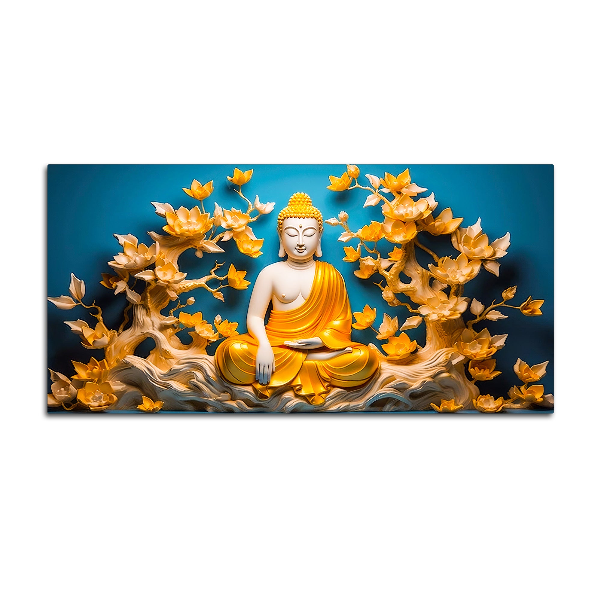 Decorative Buddha Wall Art on Canvas for Stylish Home Décor