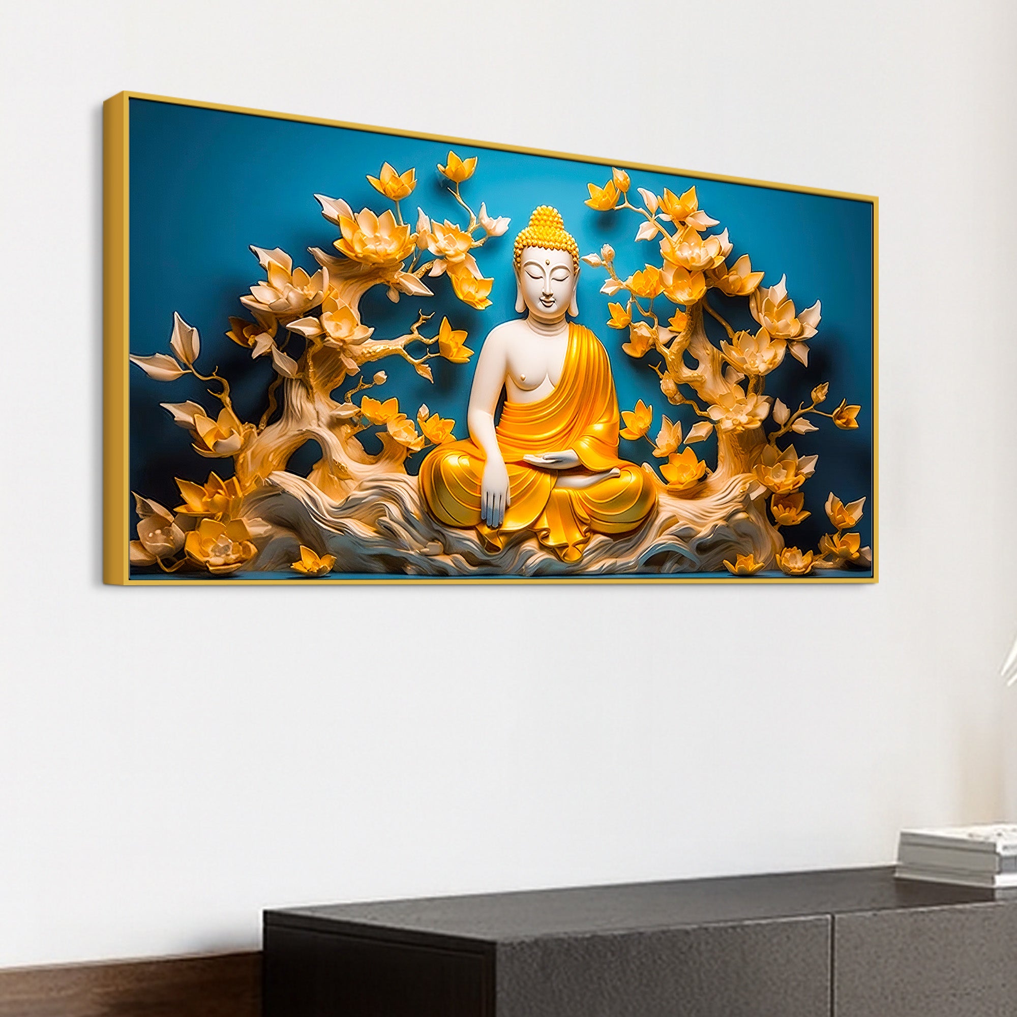 Decorative Buddha Wall Art on Canvas for Stylish Home Décor