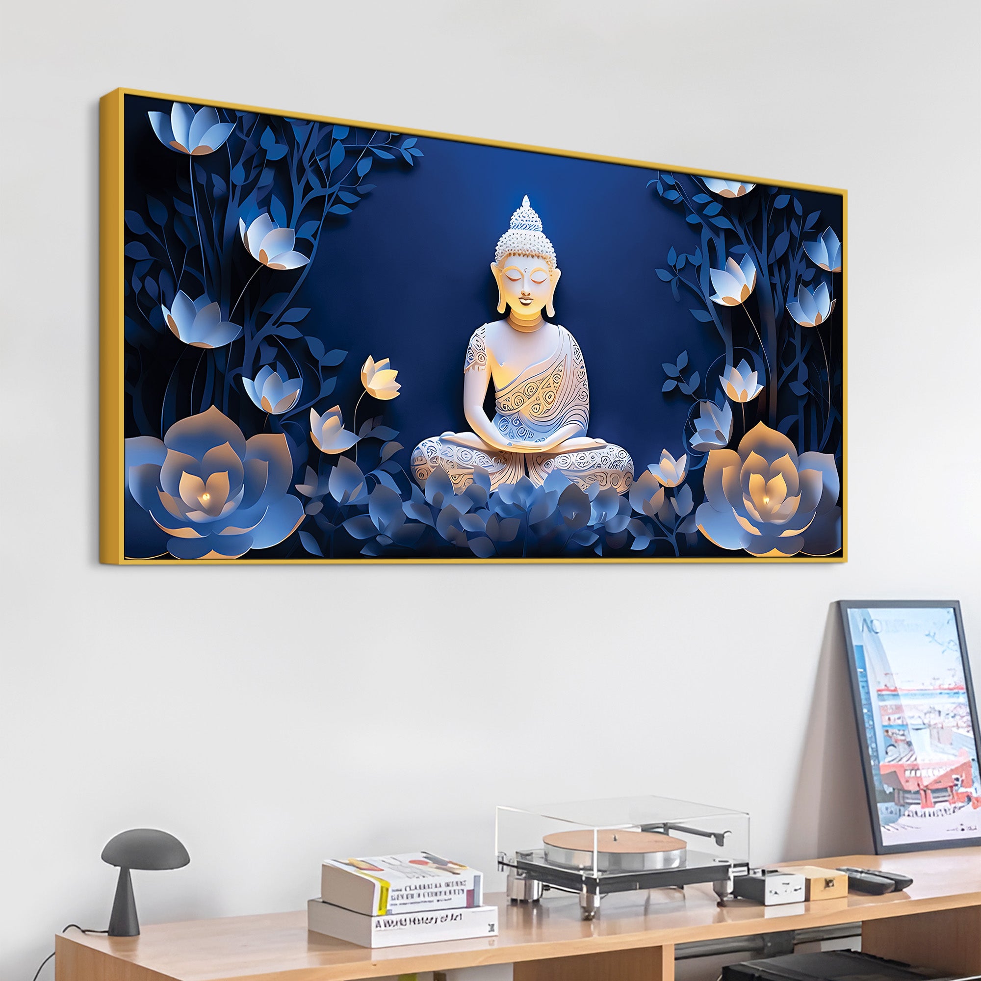Decorative Buddha Wall Painting for Living Room Decor