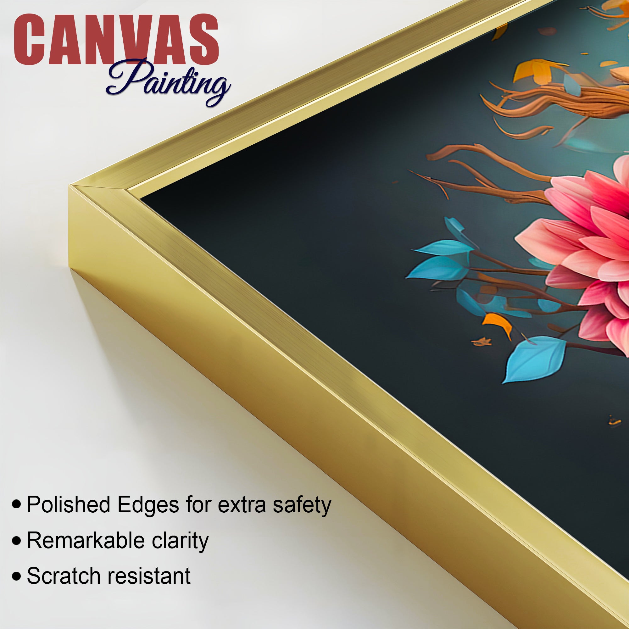 Decorative Buddha Wall Painting on Canvas for Modern Home